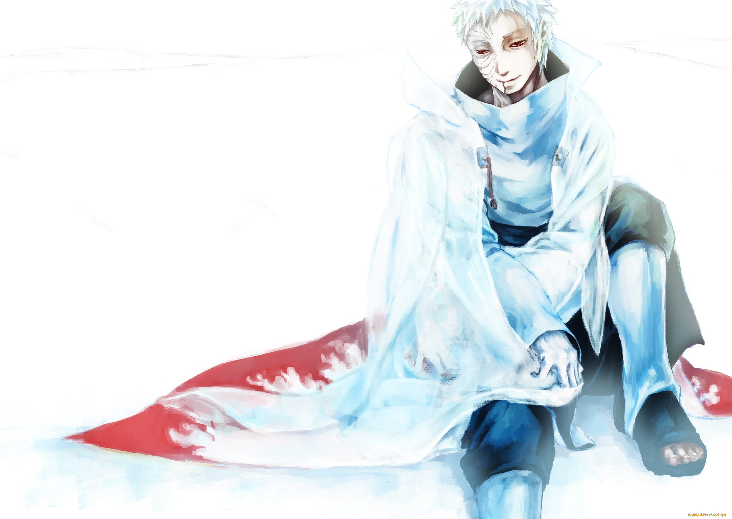 аниме, naruto, арт, обито