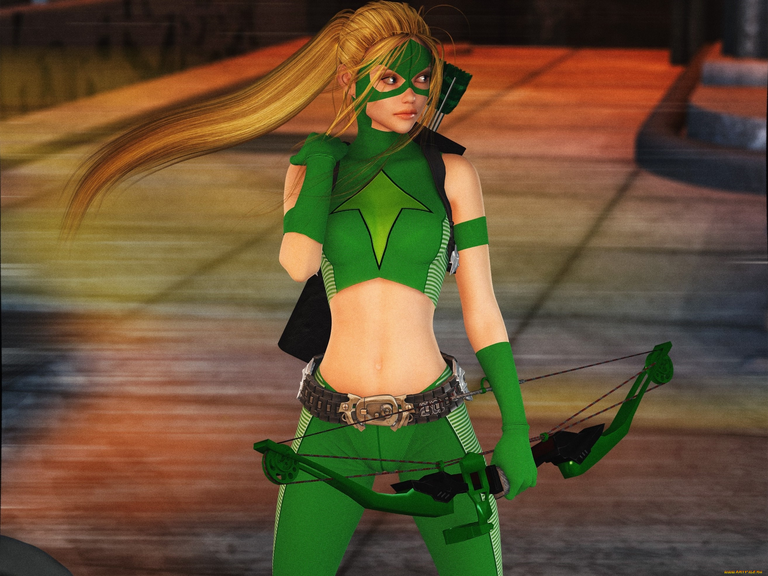 3д, графика, люди, , people, девушка, оружие, взгляд, фон