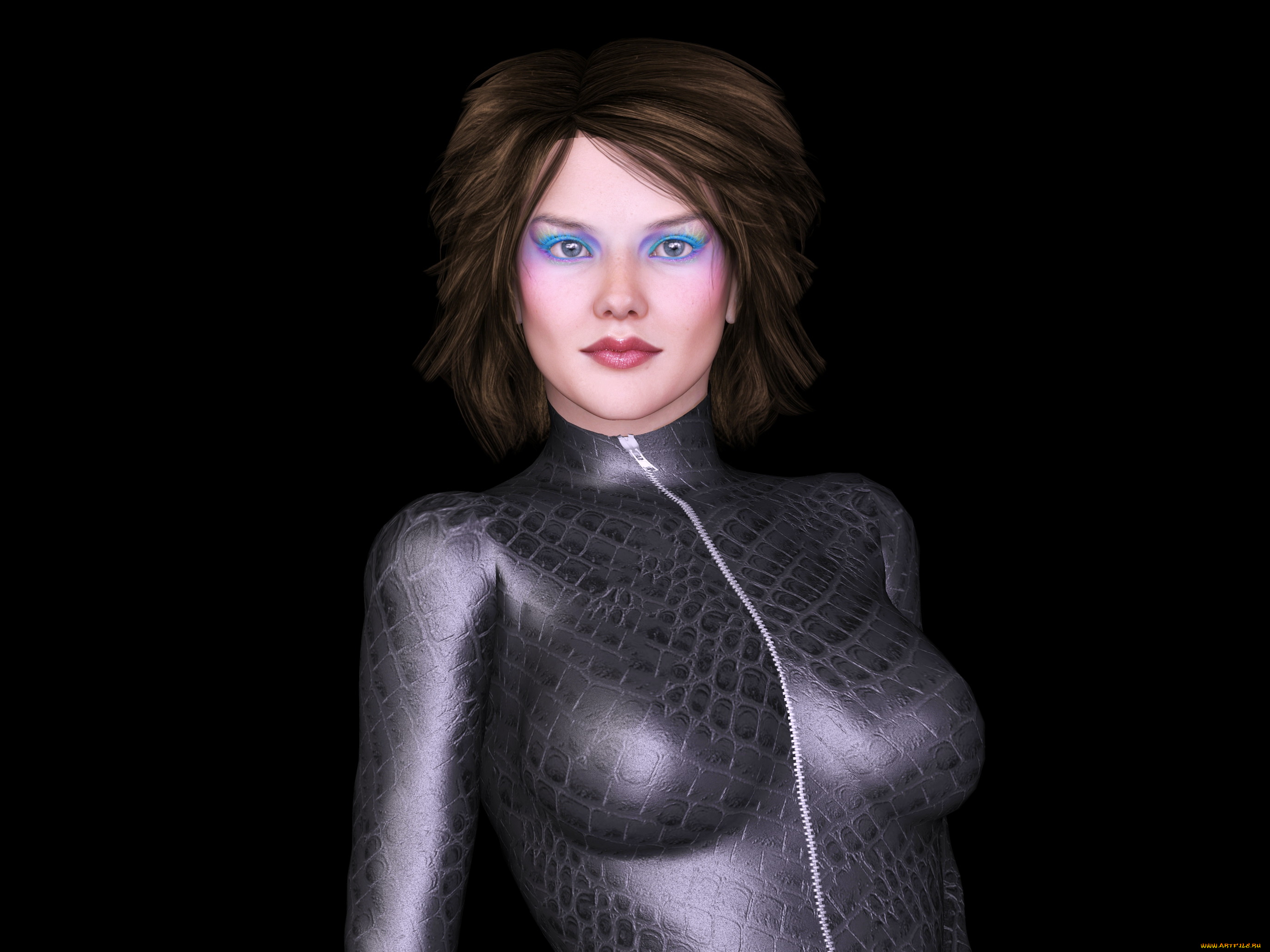 3д, графика, люди, , people, девушка, взгляд, фон