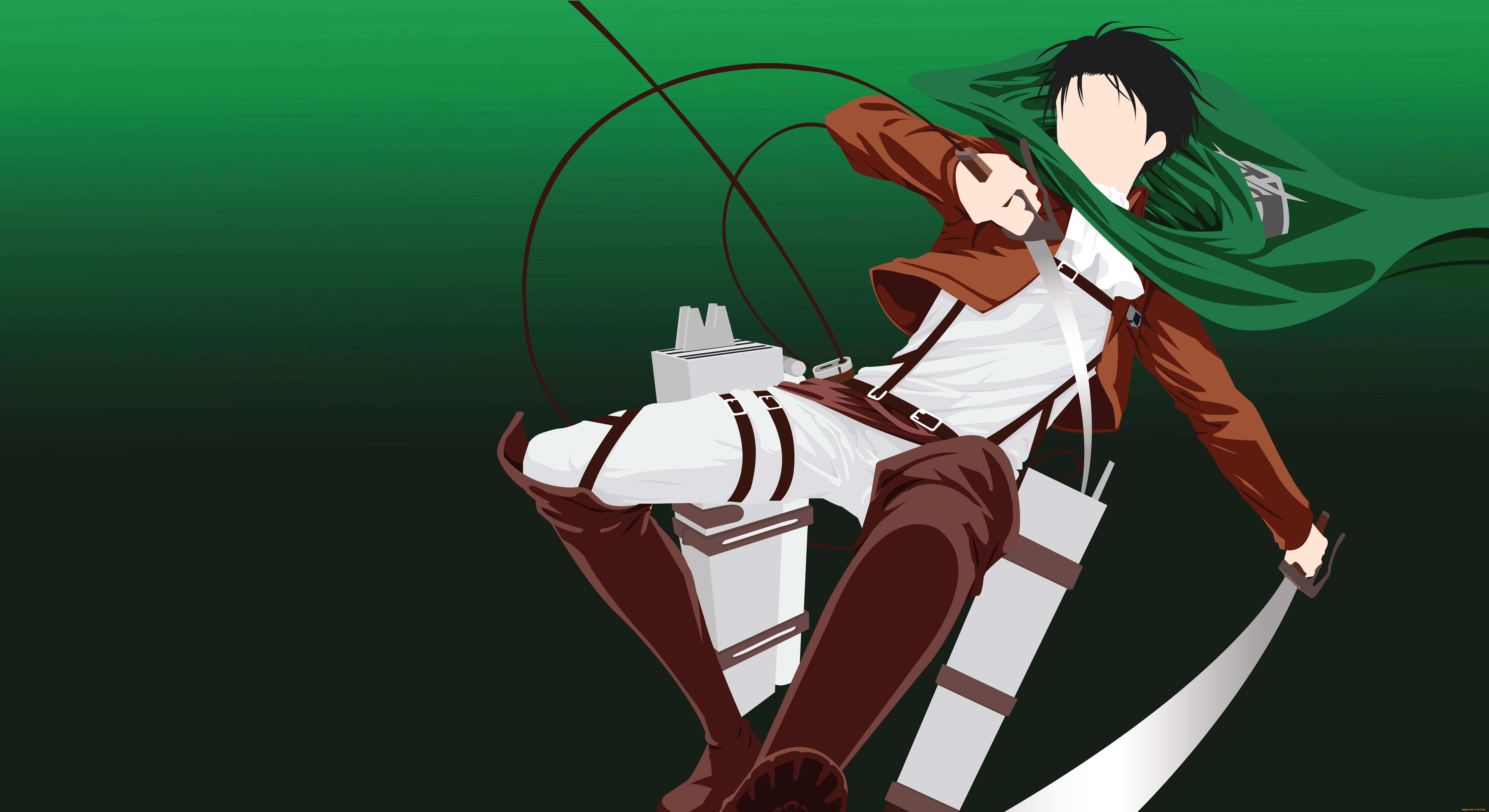 аниме, shingeki, no, kyojin, леви, парень, капрал