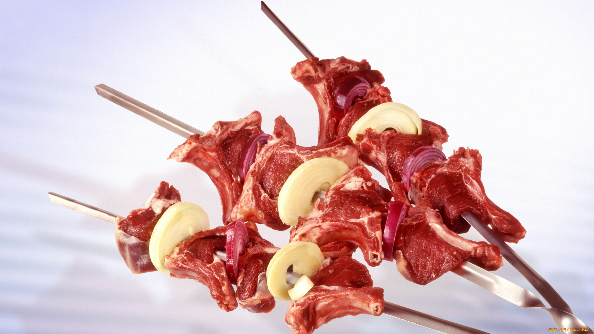 еда, шашлык, , барбекю, шампуры, мясо, лук