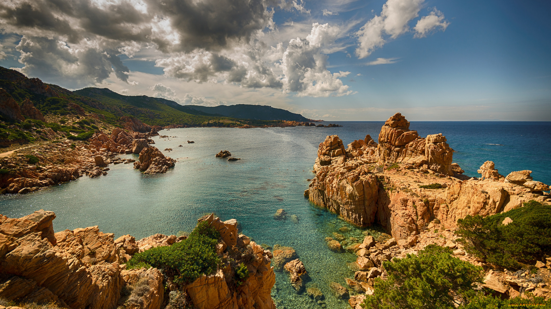 природа, побережье, берег, море