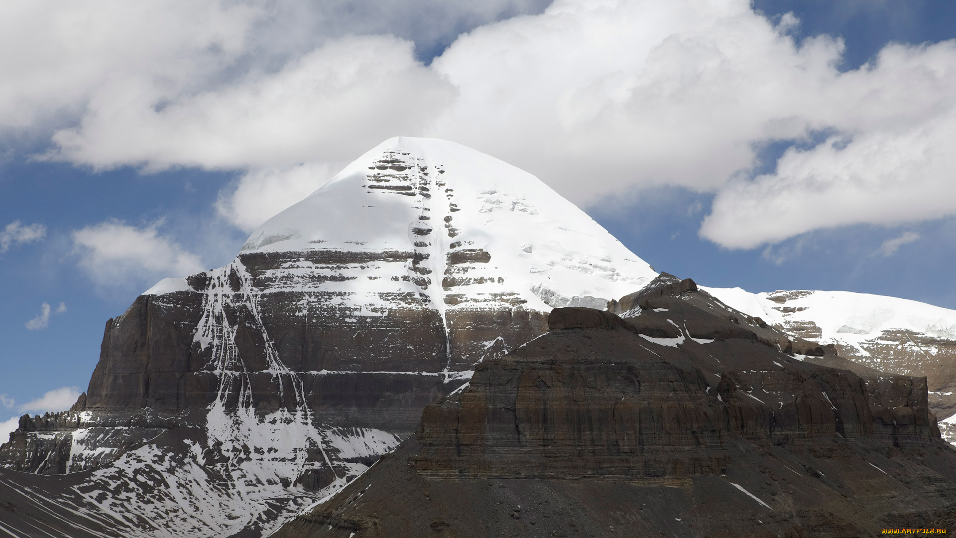 тибет, , кайлас, природа, горы, паломничество, кайлас, вершина, вид, снег, гора