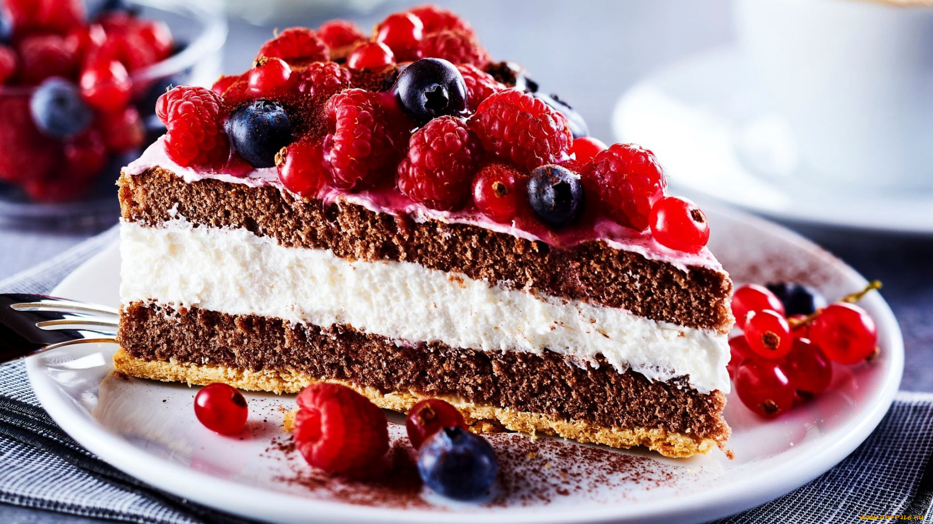 еда, торты, смородина, ягодный, торт