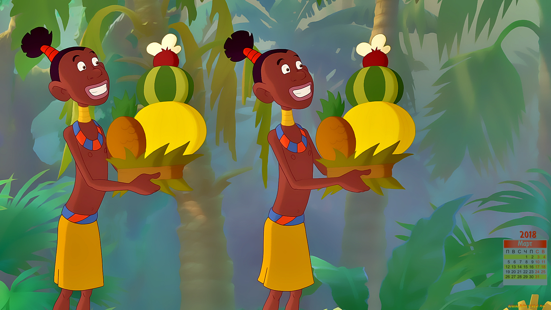календари, кино, , мультфильмы, 2018, взгляд, человек, фрукты