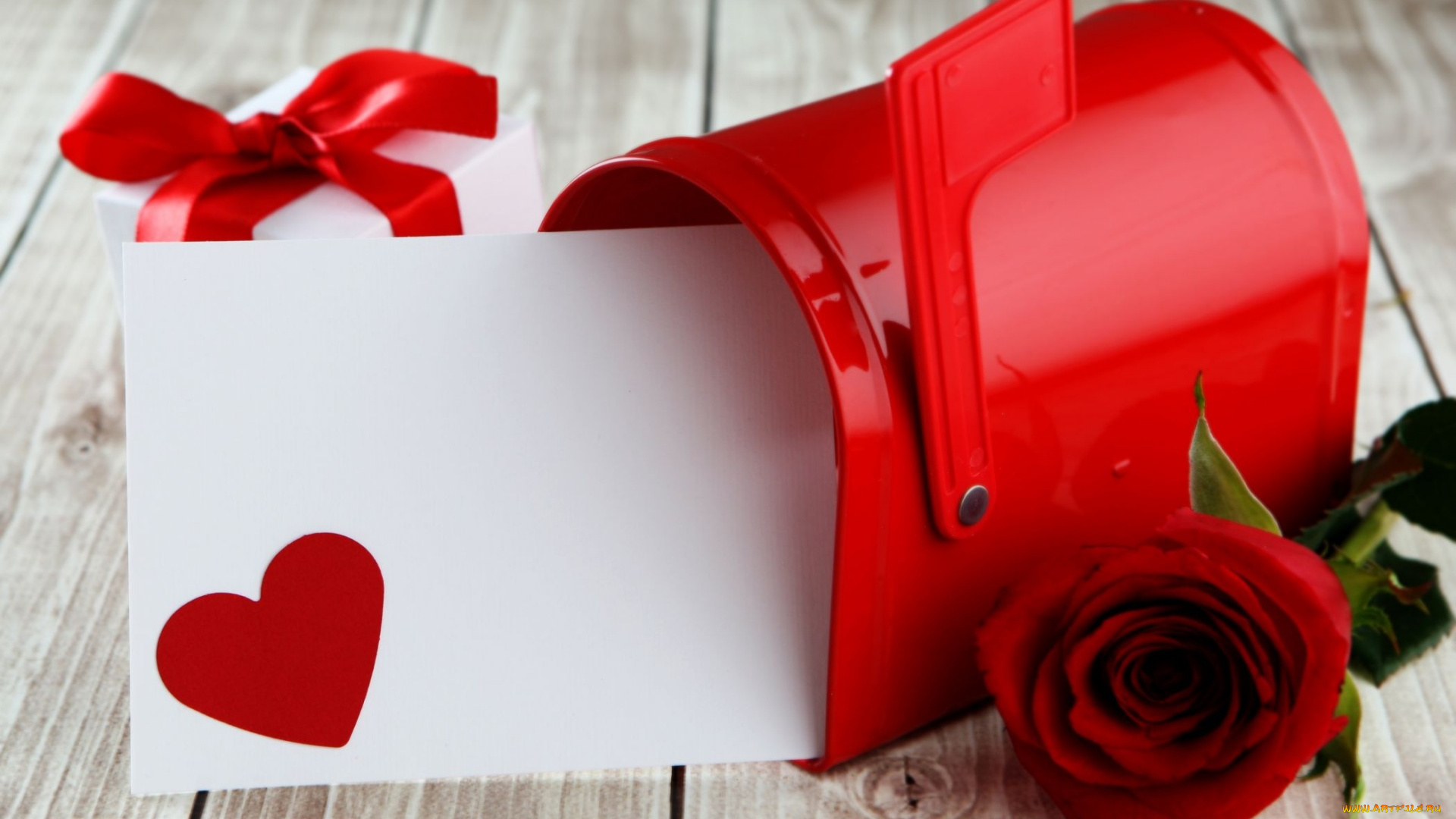 праздничные, день, святого, валентина, , сердечки, , любовь, роза, подарок, сердечко