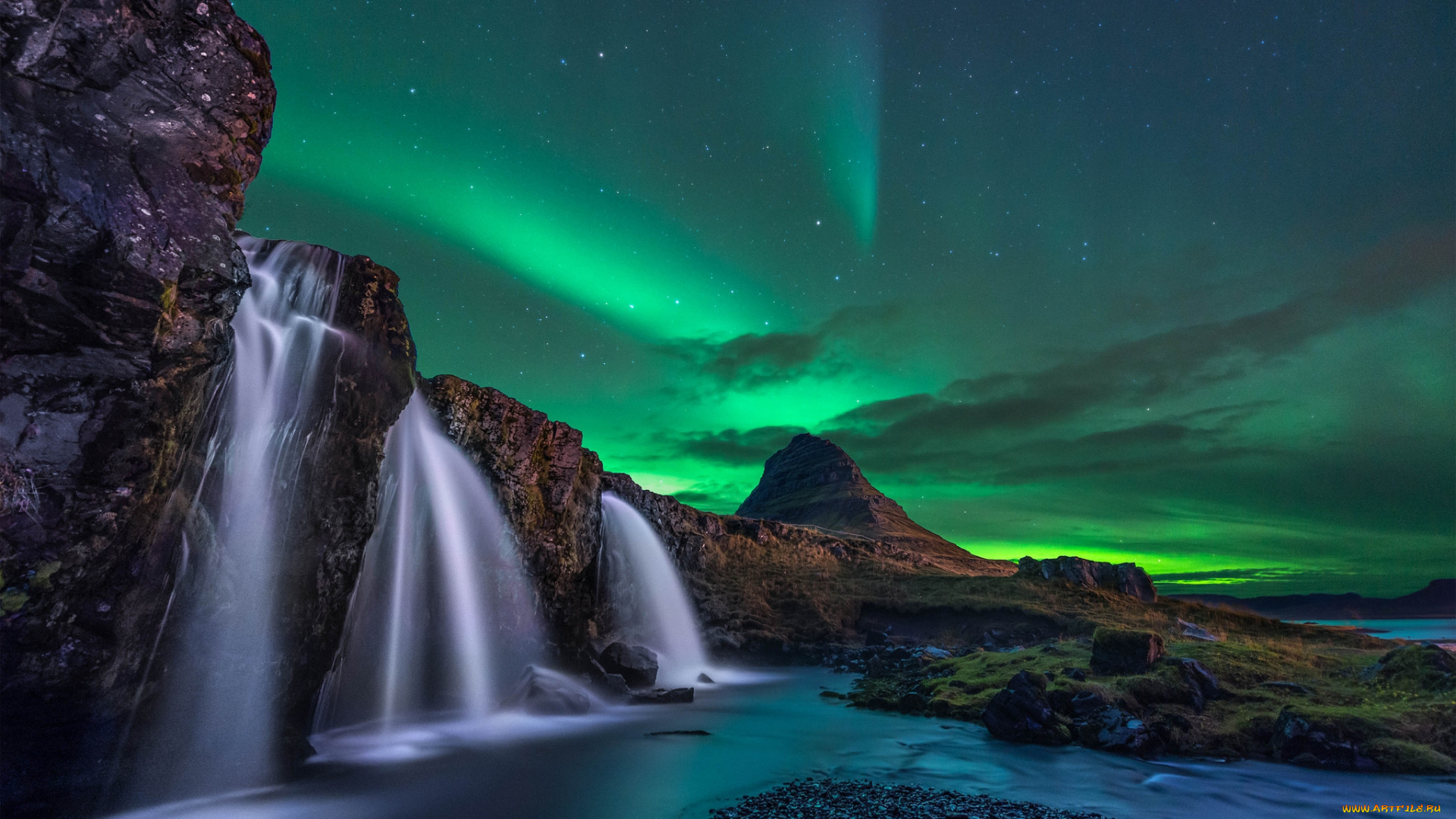 природа, водопады, простор