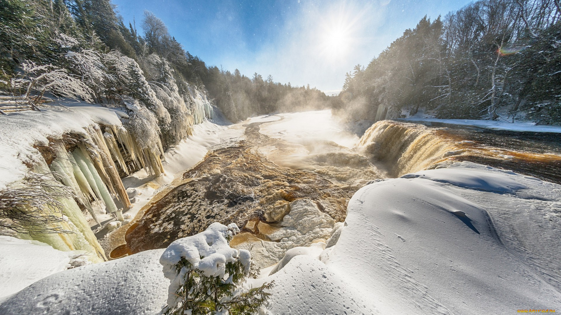природа, зима, простор