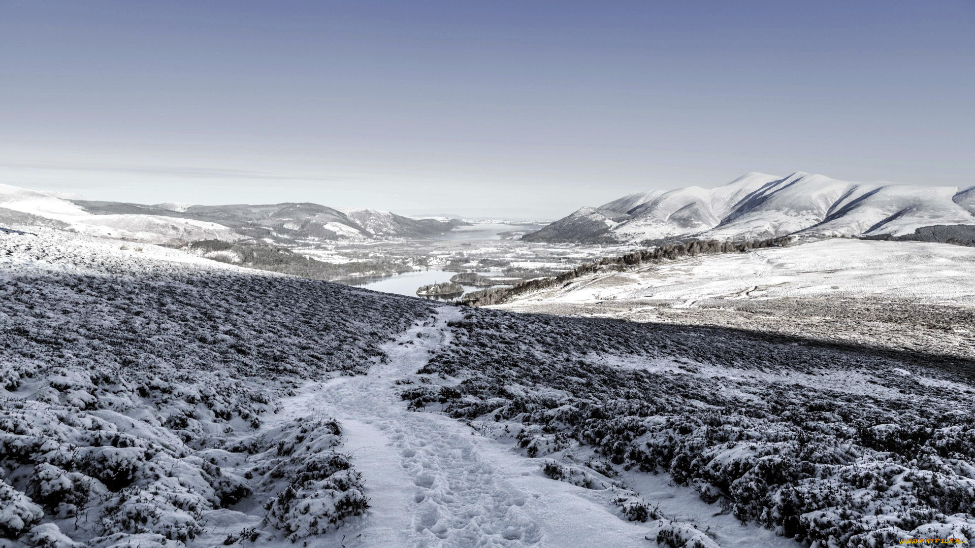 природа, зима, снег