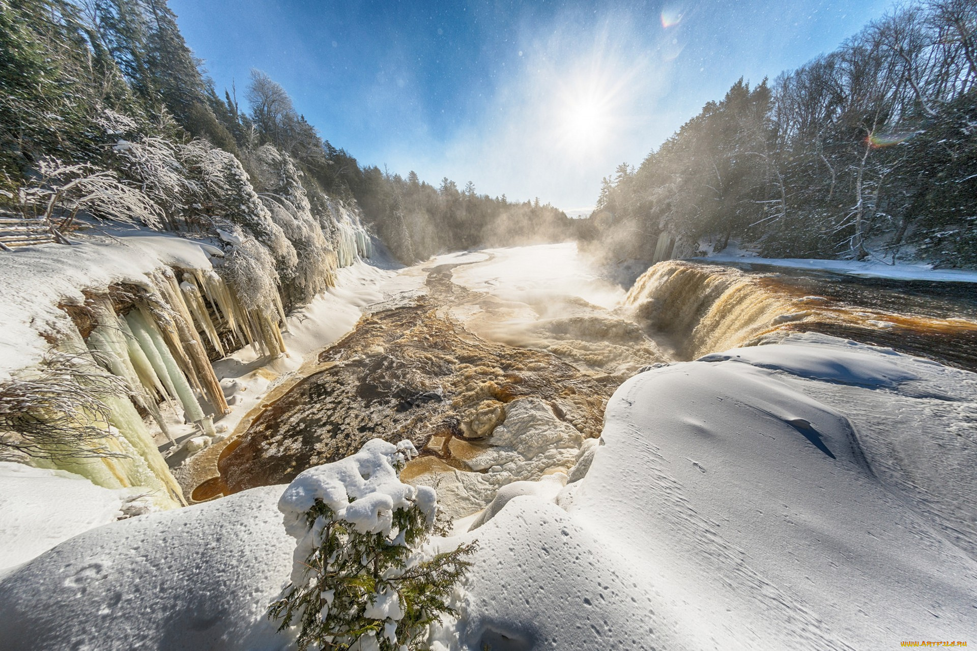 природа, зима, простор