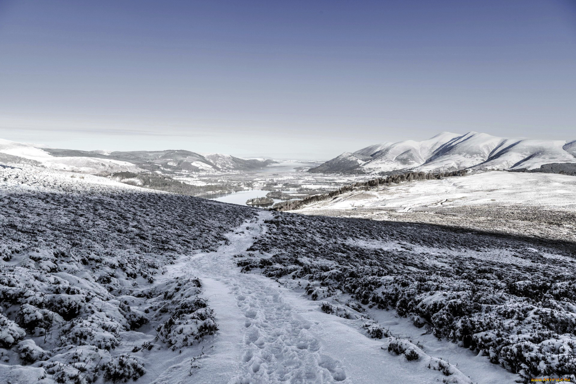 природа, зима, снег