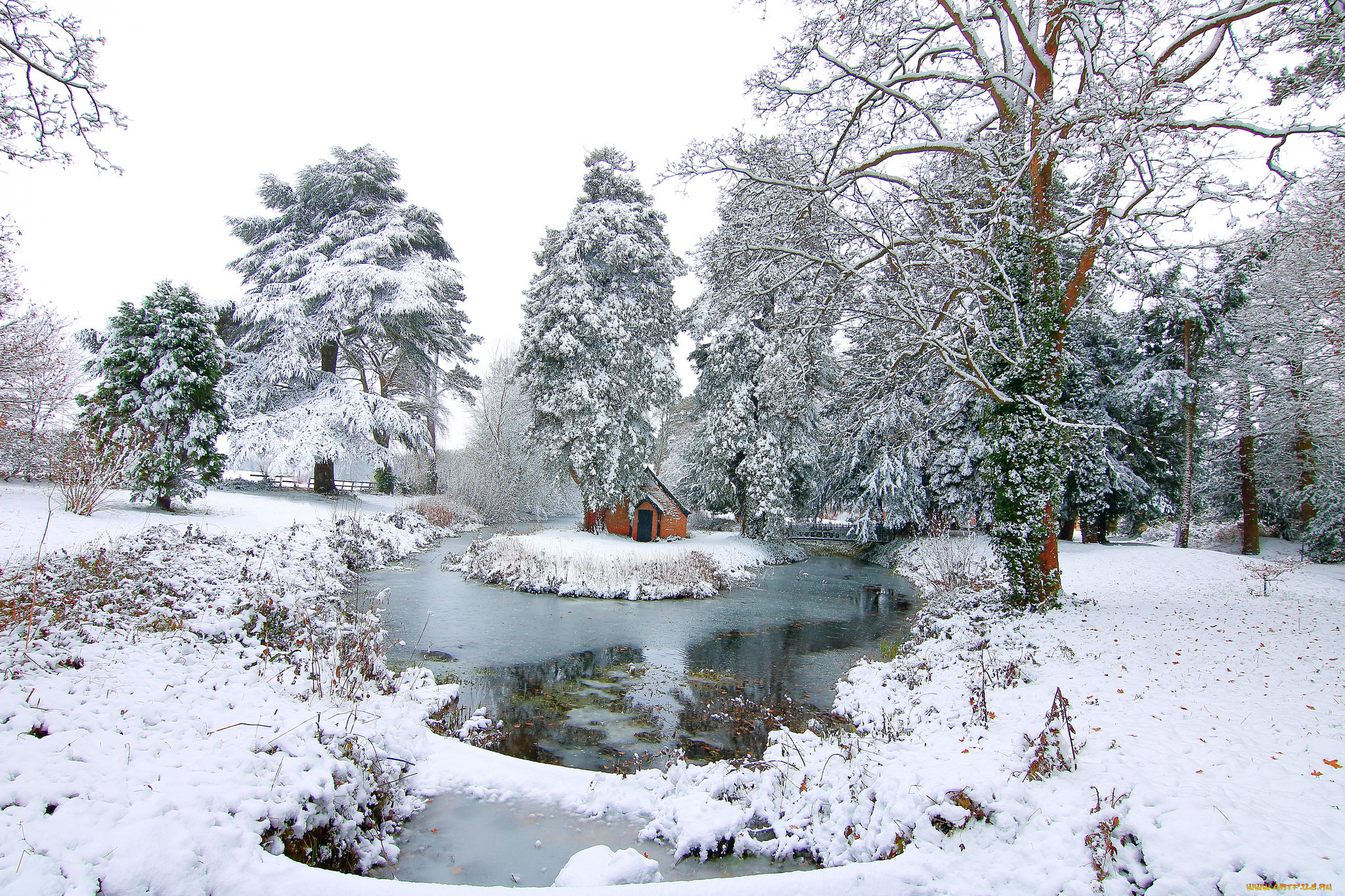 природа, зима, простор