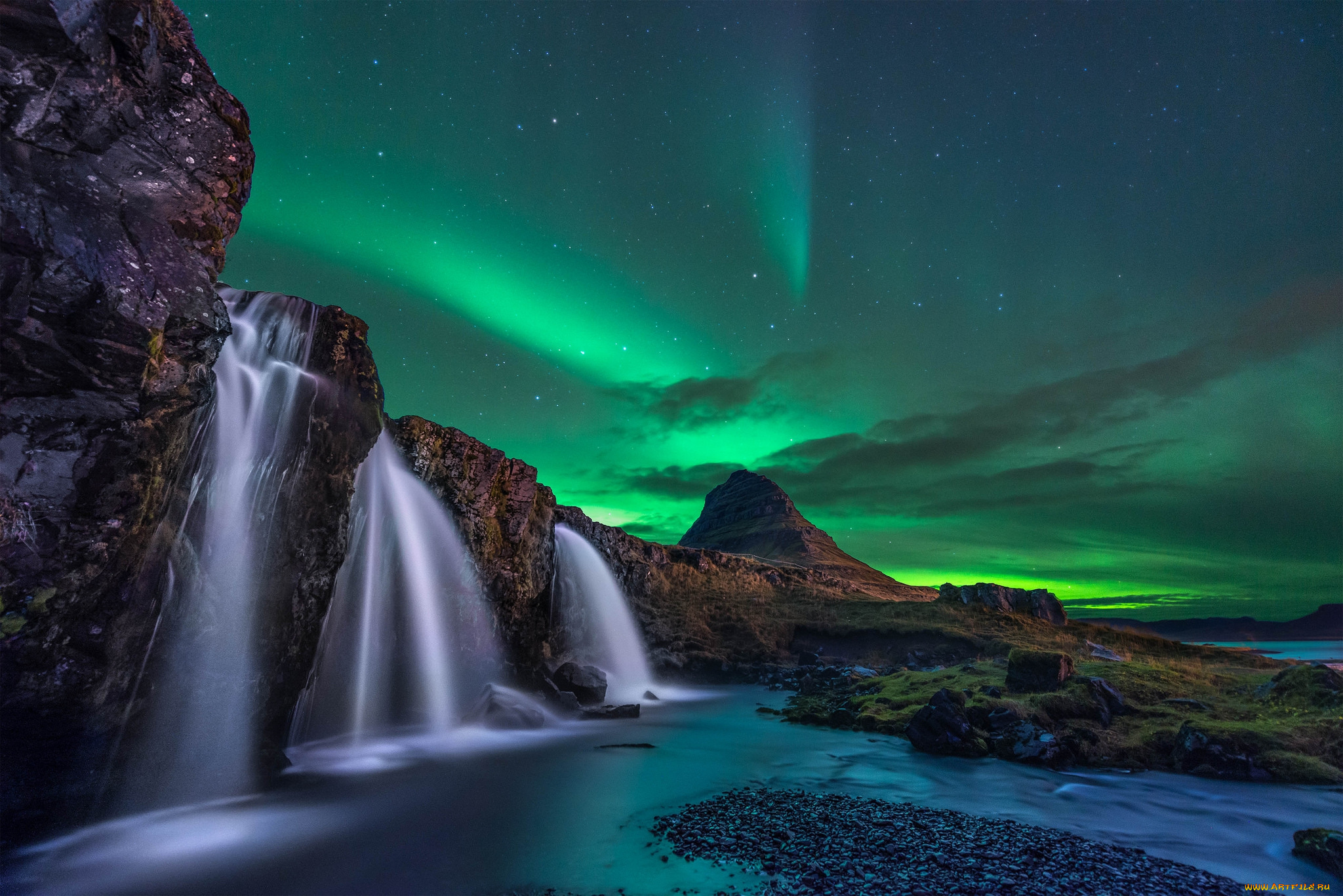 природа, водопады, простор