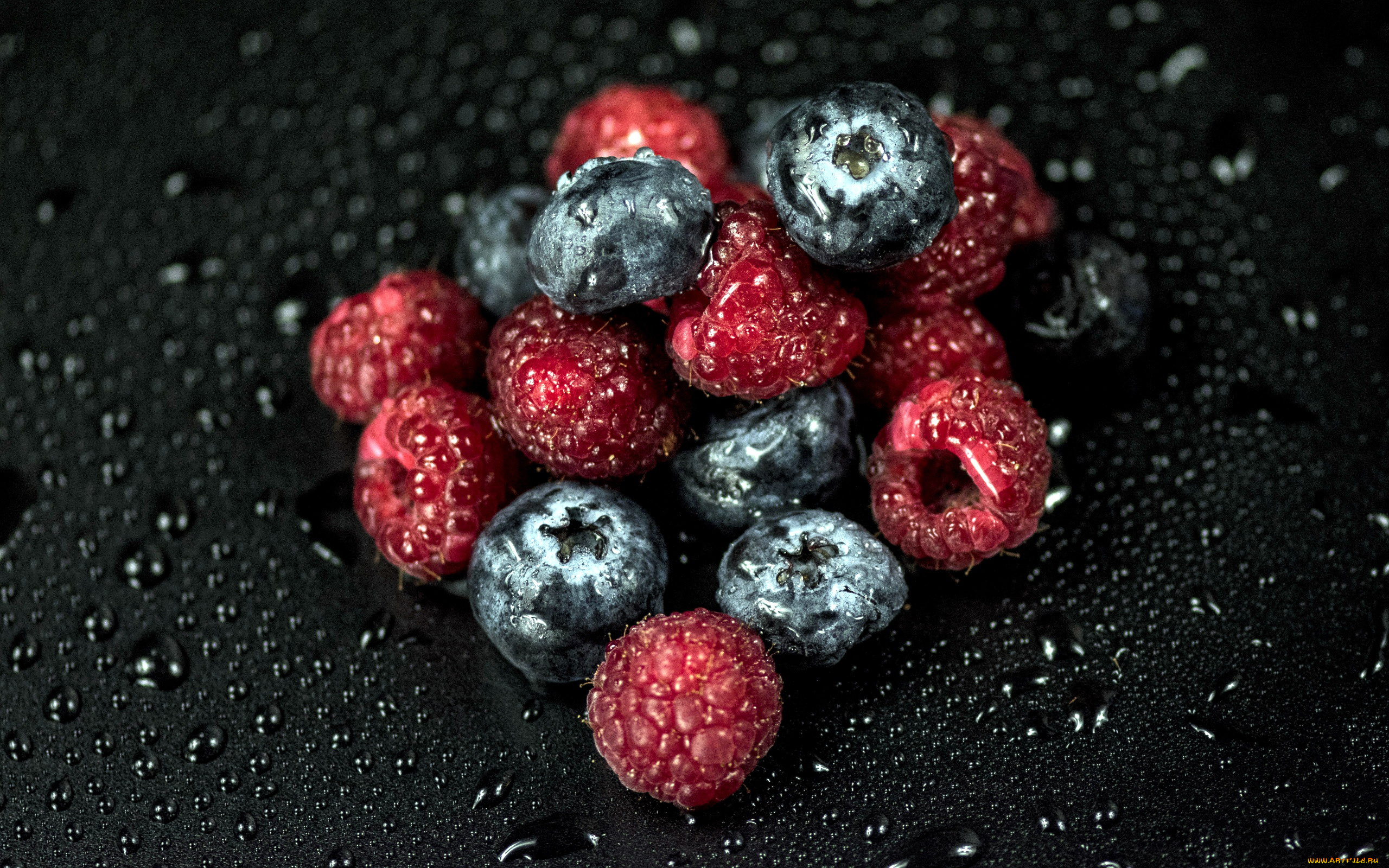 еда, фрукты, , ягоды, малина, черника