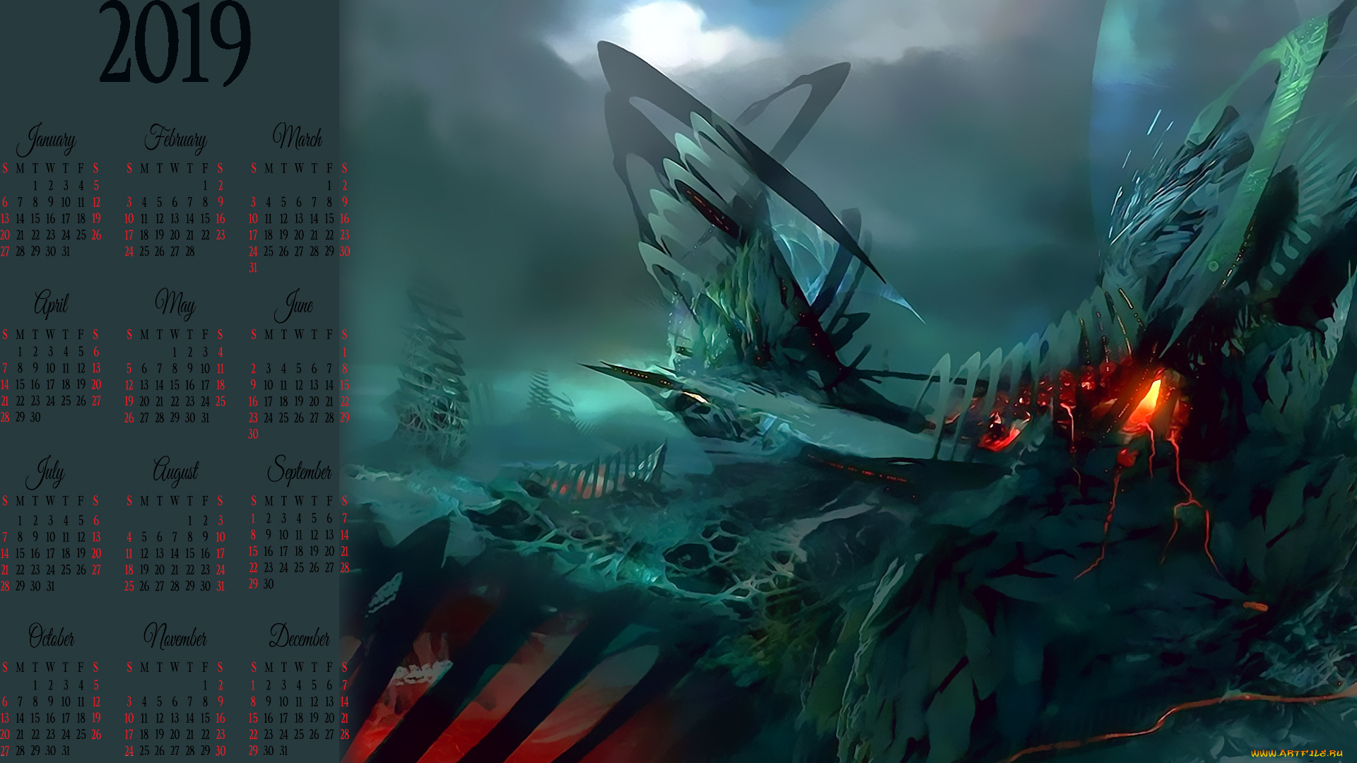 календари, фэнтези, сооружение