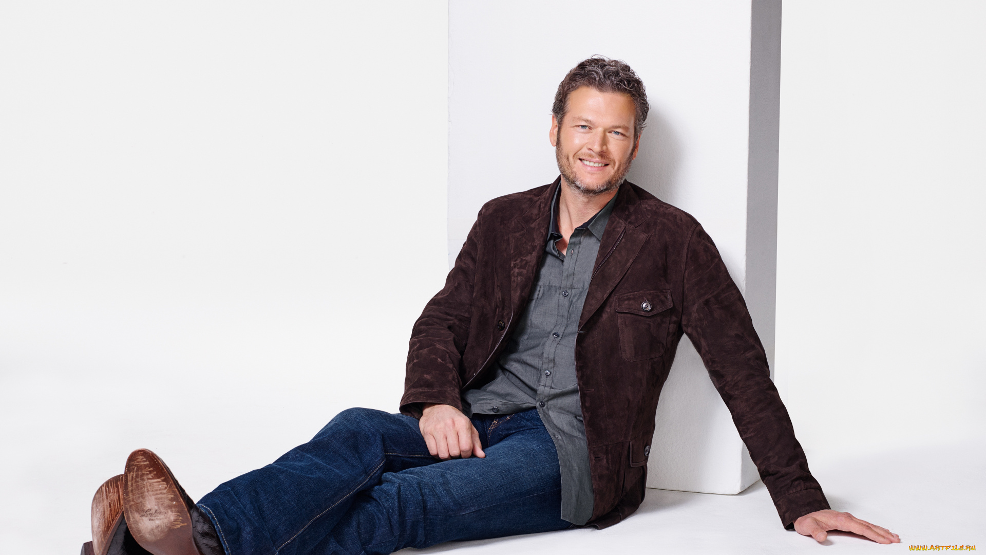 мужчины, -, unsort, джинсы, рубашка, пиджак, улыбка, борода, blake, shelton, туфли