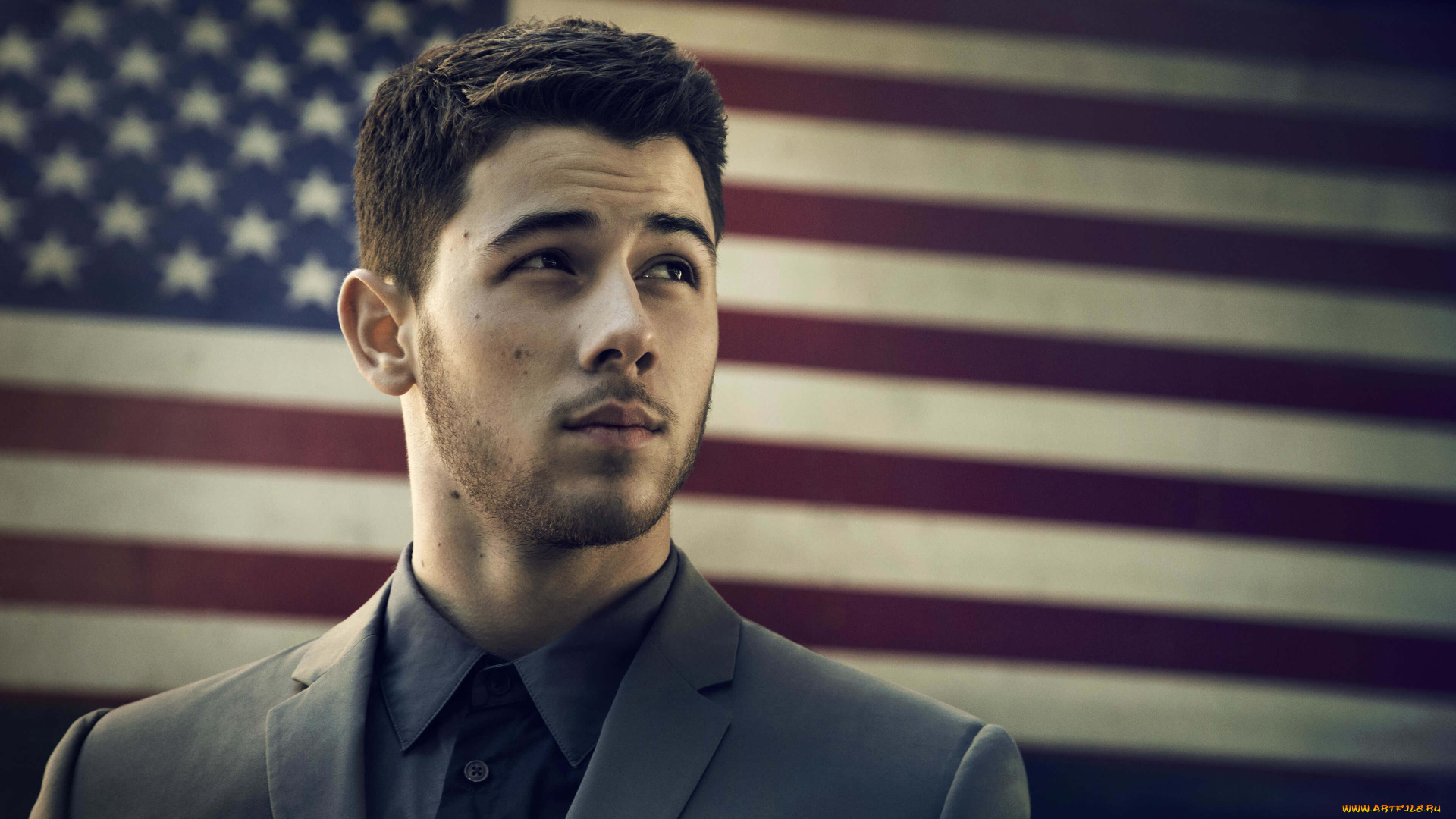мужчины, nick, jonas, nick, jonas, флаг, актер, певец