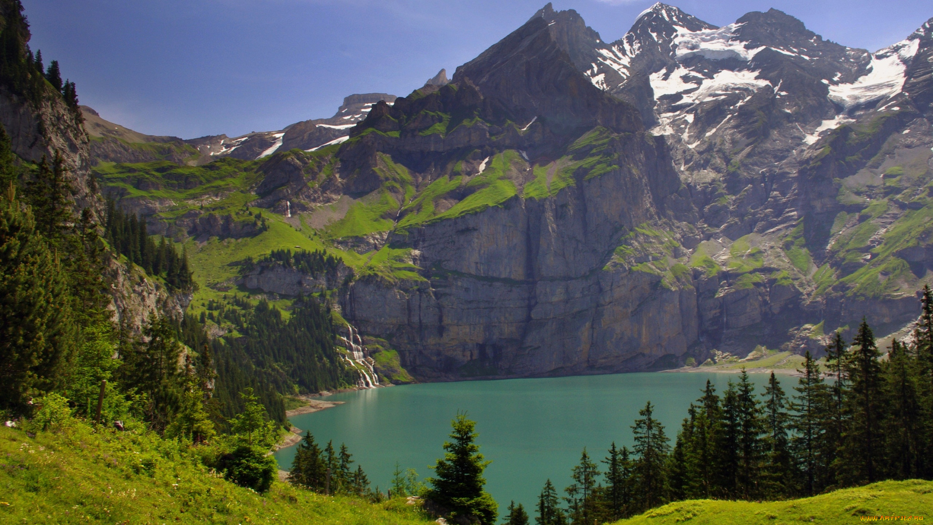 природа, реки, озера, горы, озеро, лес, луга