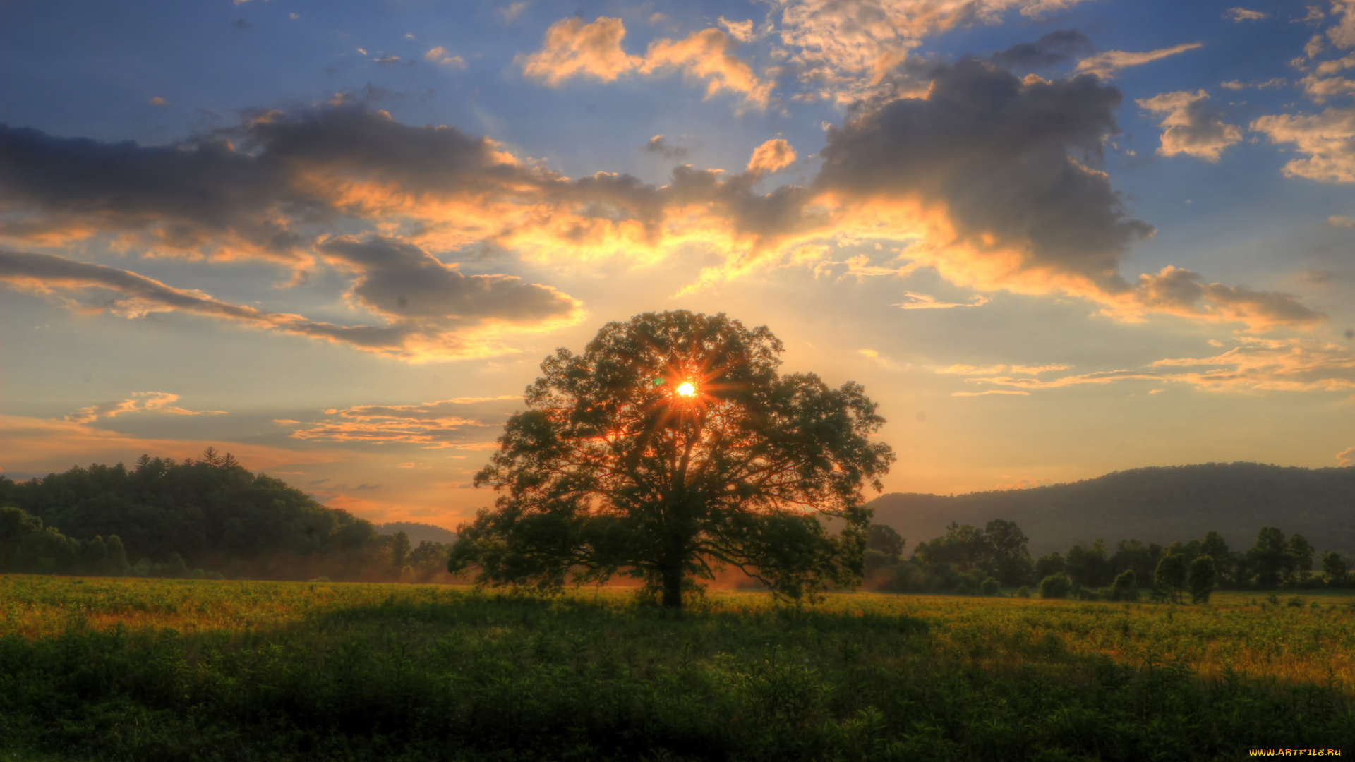 природа, восходы, закаты, простор