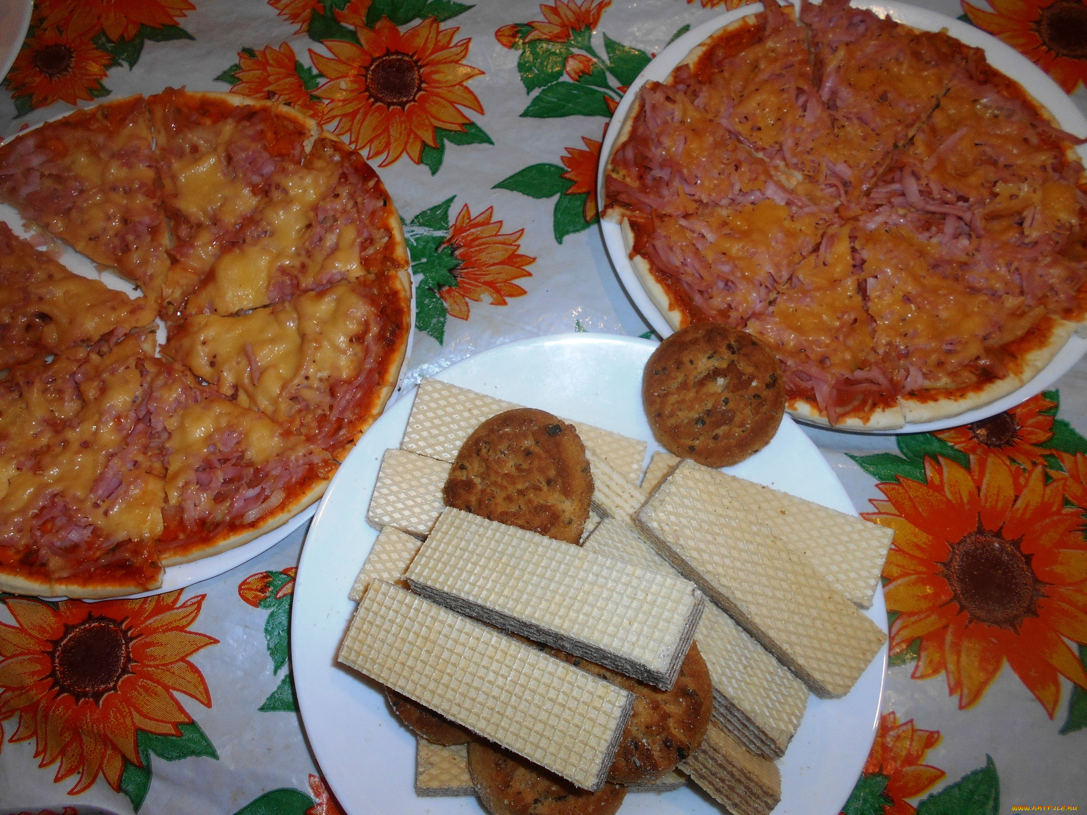 еда, пицца, вафли, печенье