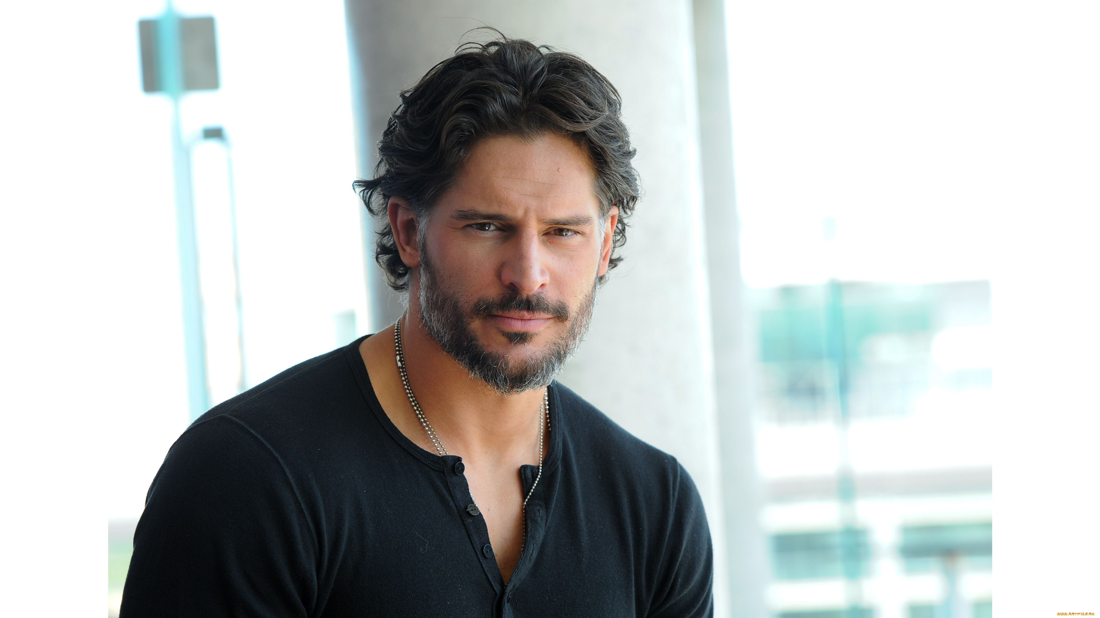 мужчины, -, unsort, актер, окно, цепь, борода, joe, manganiello