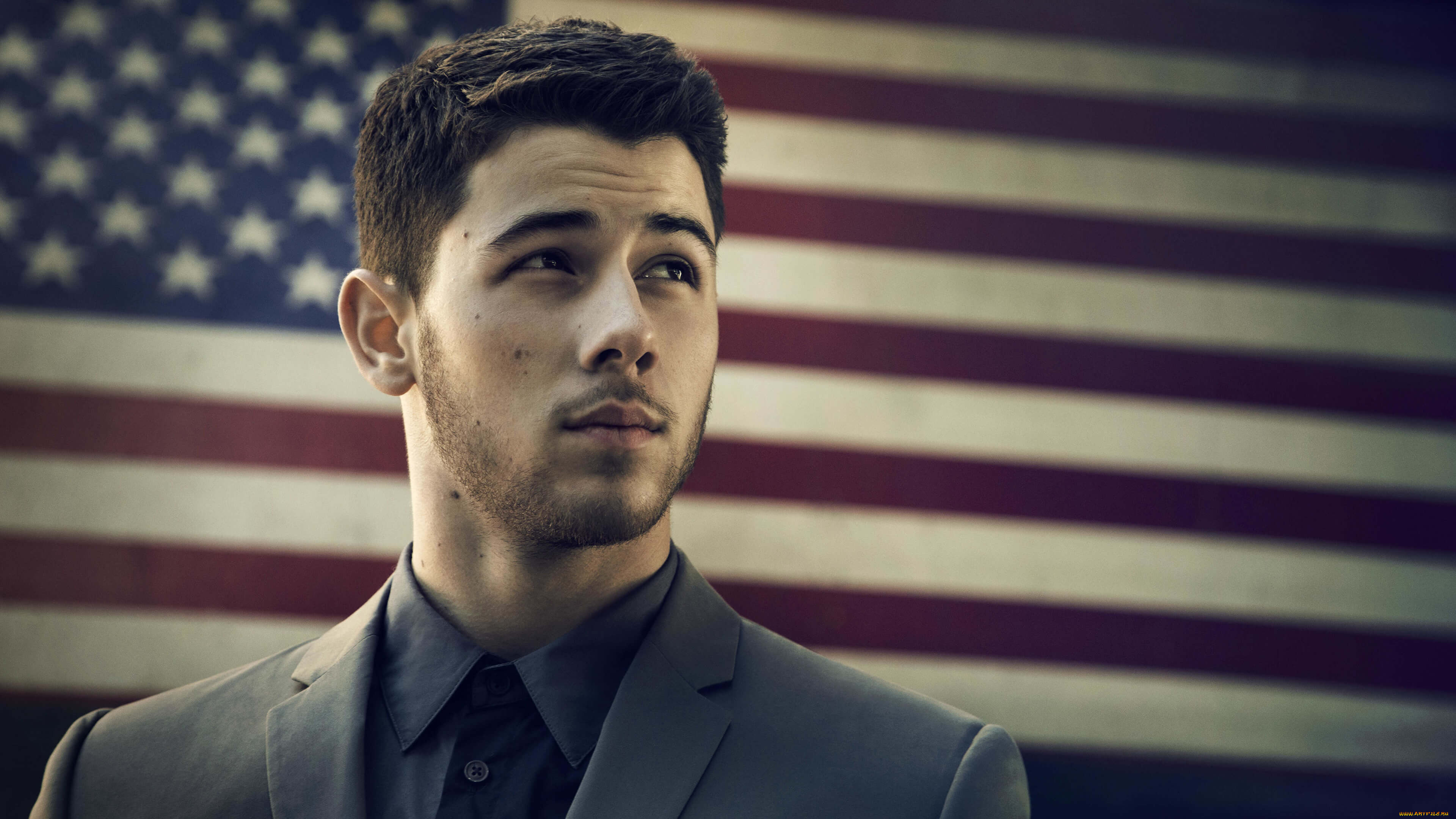 мужчины, nick, jonas, nick, jonas, флаг, актер, певец