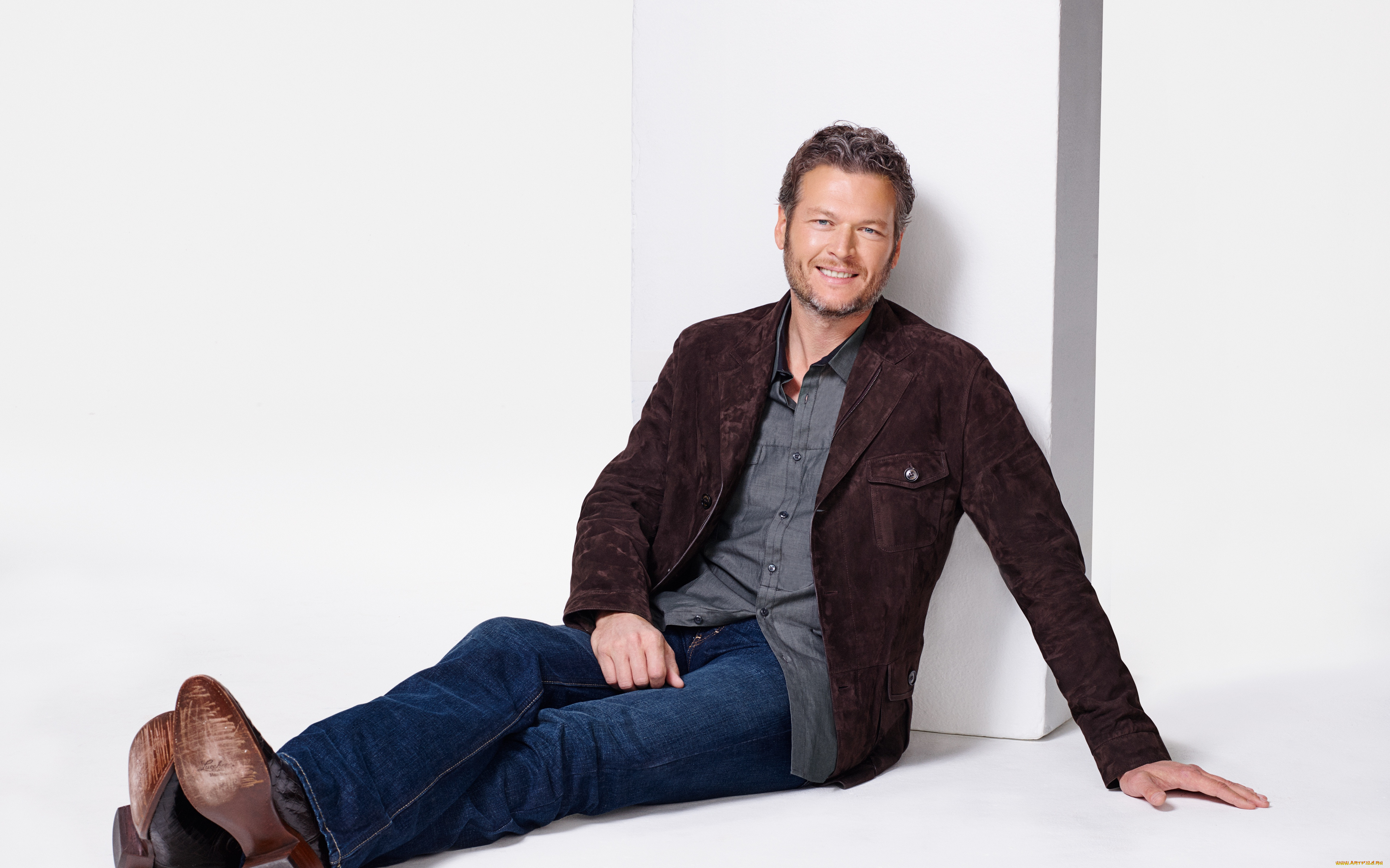 мужчины, -, unsort, джинсы, рубашка, пиджак, улыбка, борода, blake, shelton, туфли