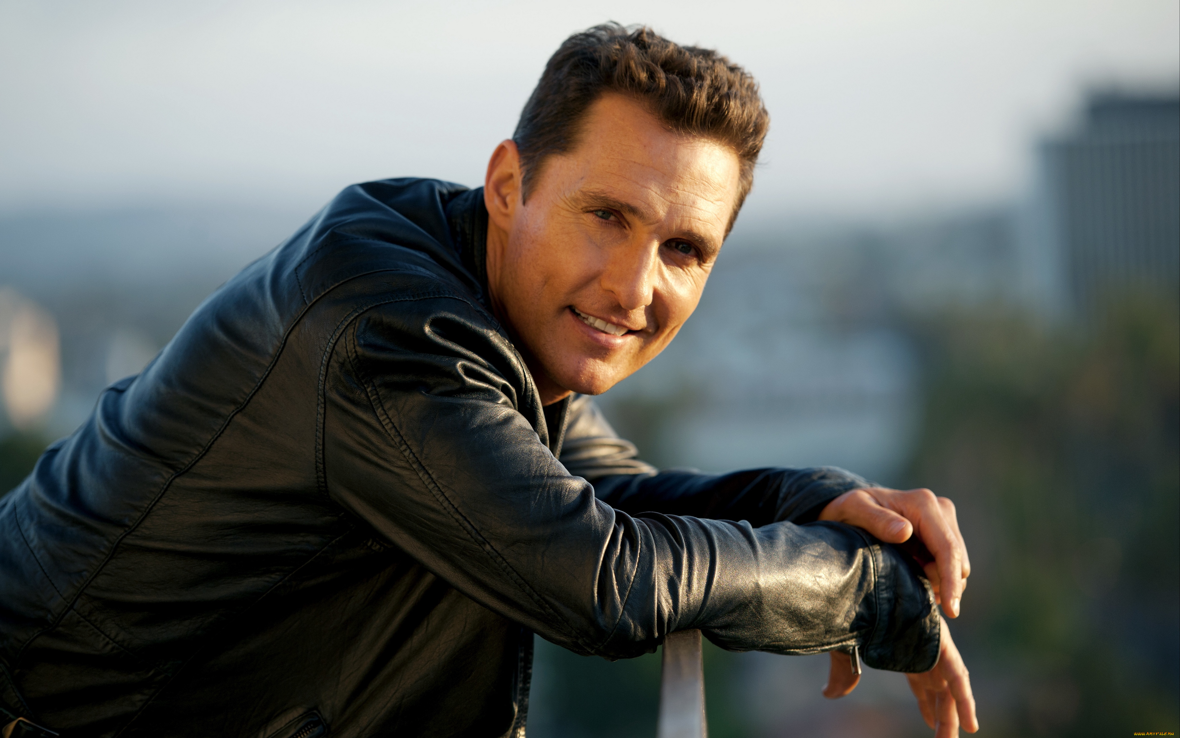 мужчины, matthew, mcconaughey, куртка, улыбка, актер