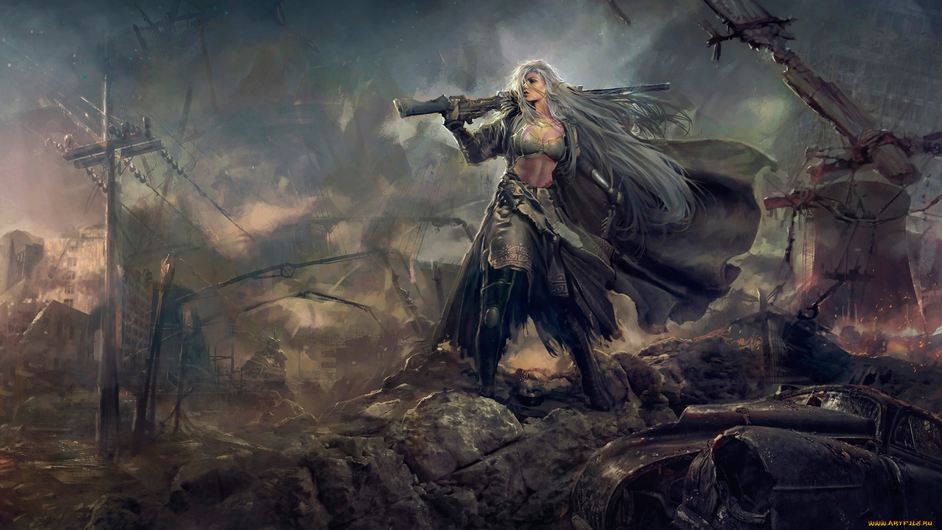 фэнтези, девушки, оружие, девушка, воин