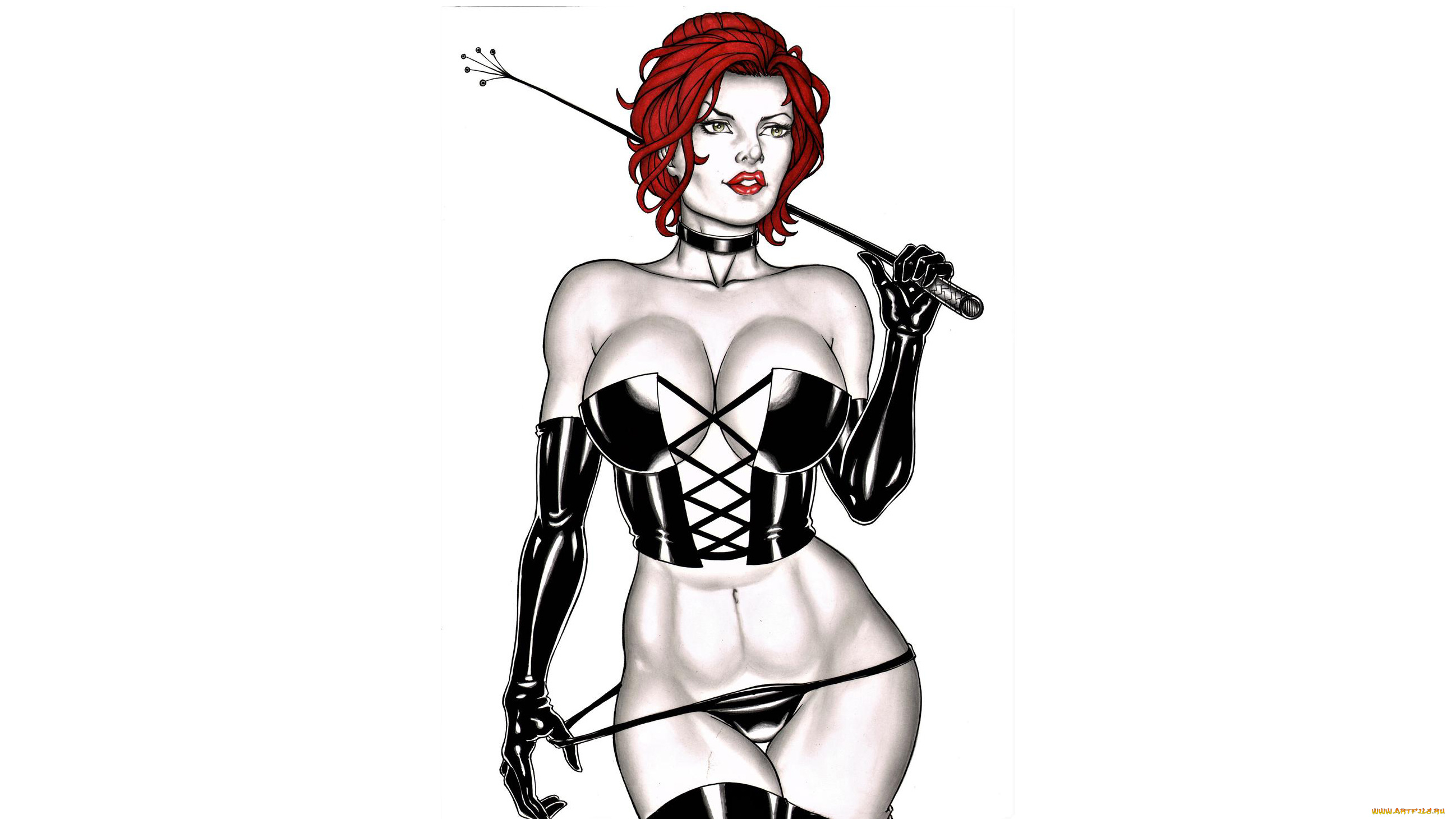 рисованное, комиксы, девушка, фон, корсет, хлыст