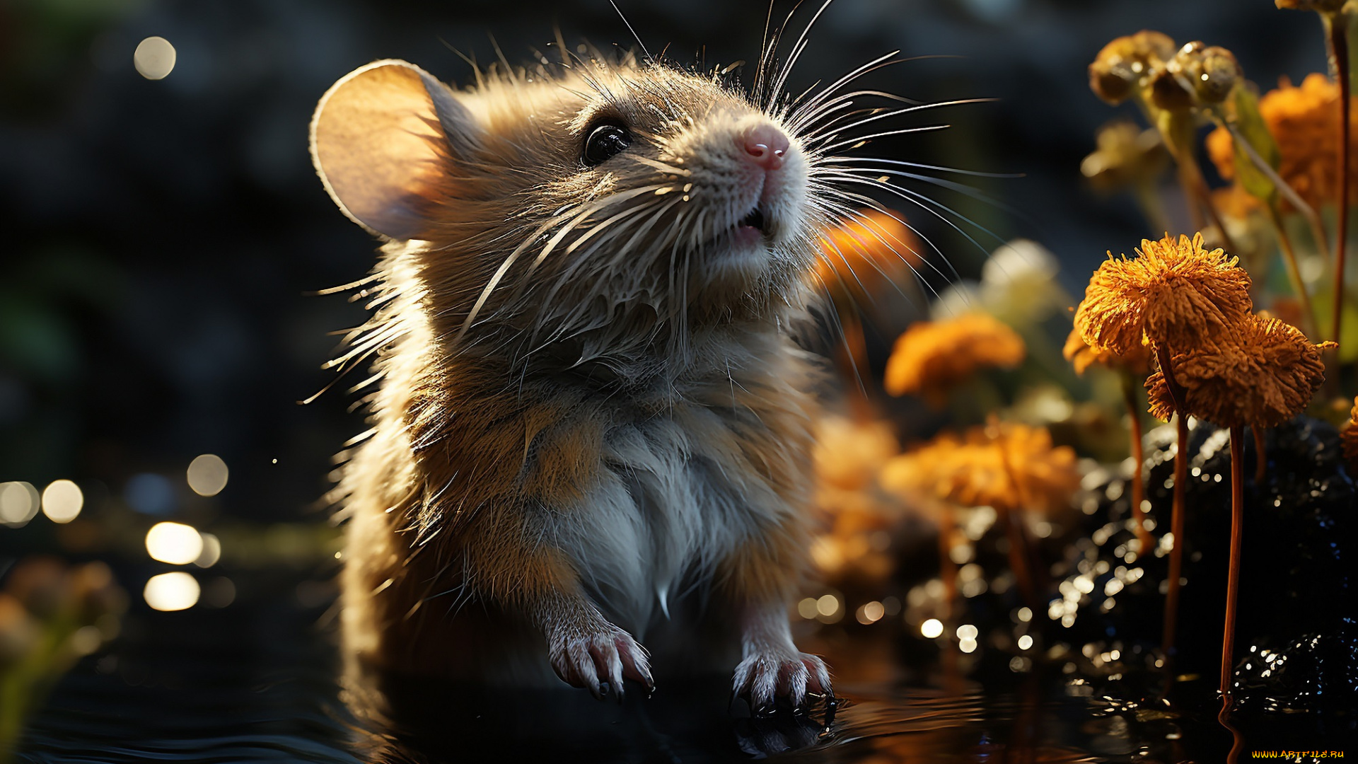 3д, графика, животные, , animals, мышь