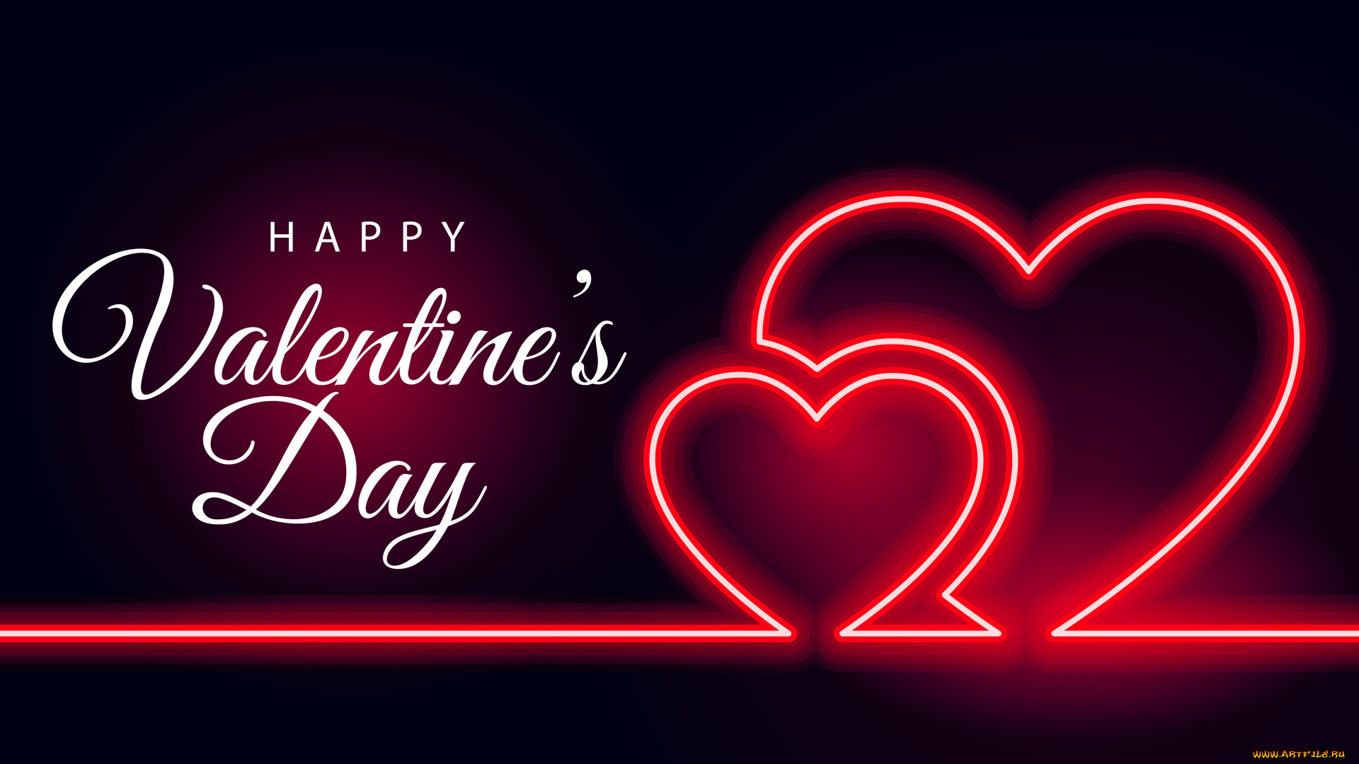 праздничные, день, святого, валентина, , сердечки, , любовь, сердечки, неон