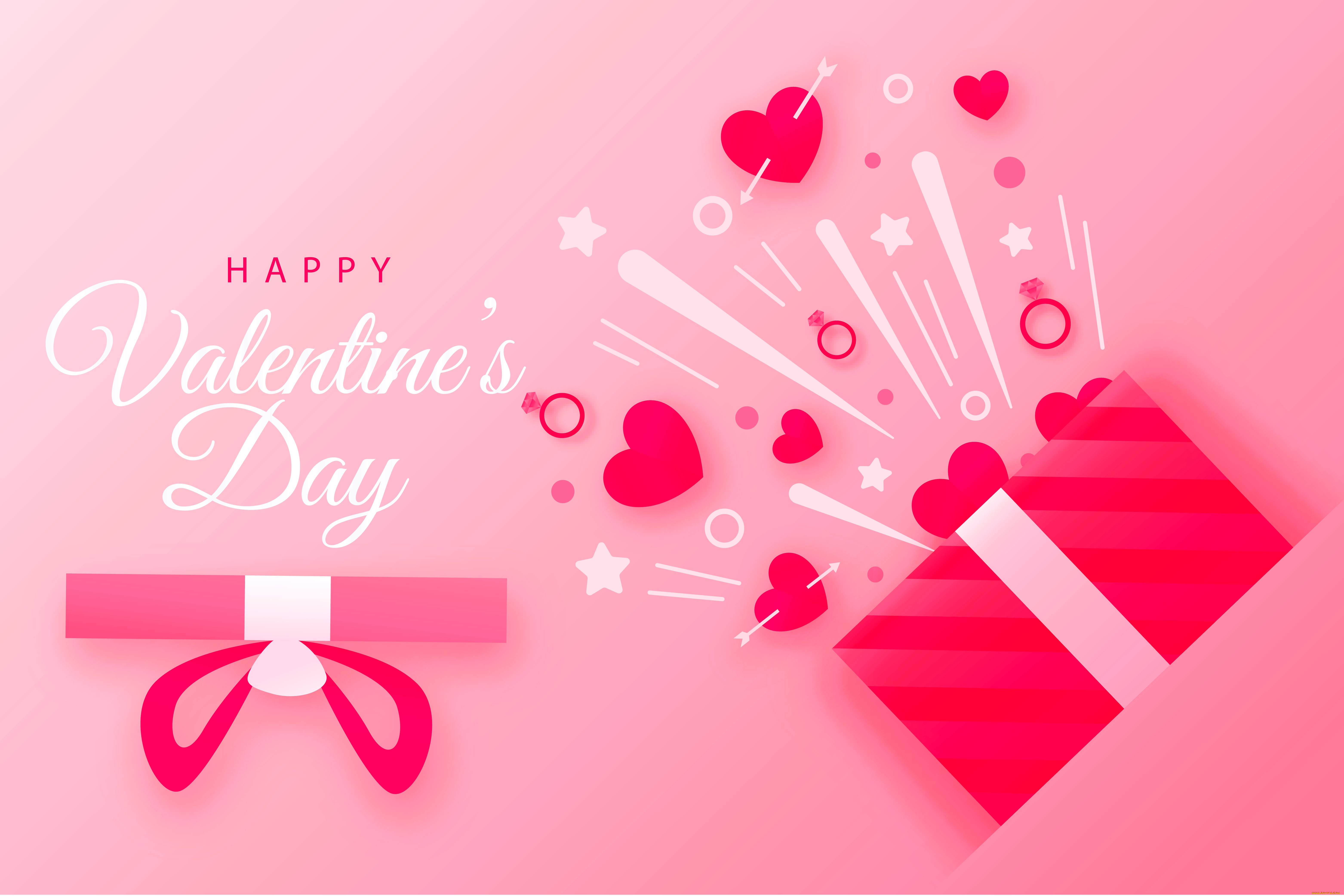 праздничные, день, святого, валентина, , сердечки, , любовь, коробки, взрыв, сердечки