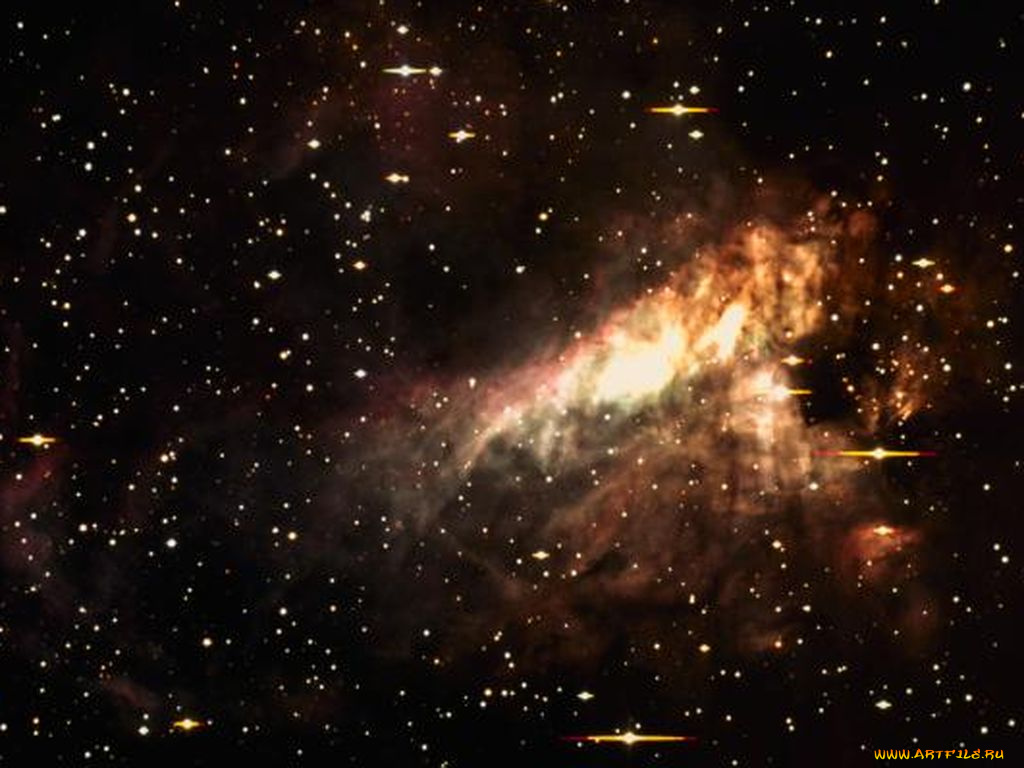 m17, туманность, омега, космос, галактики, туманности