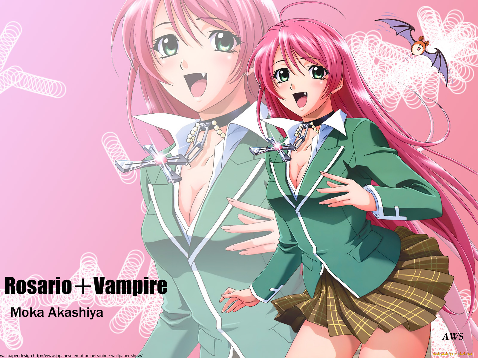 аниме, rosario, vampire