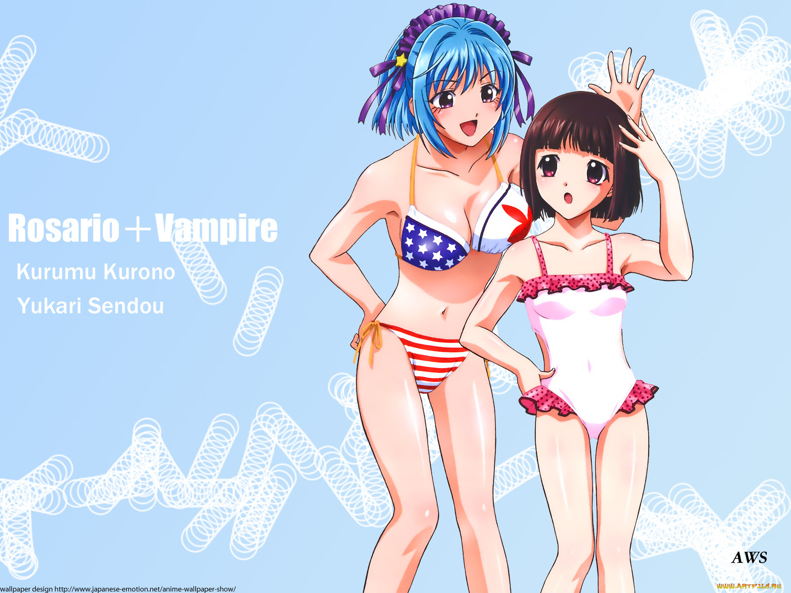 аниме, rosario, vampire