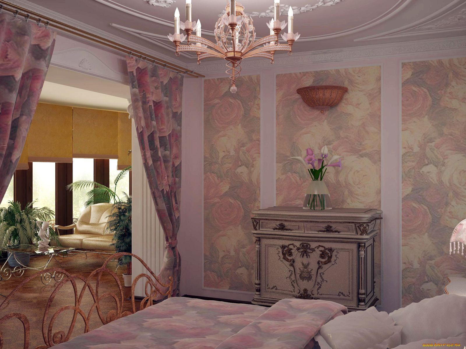 интерьер, спальня