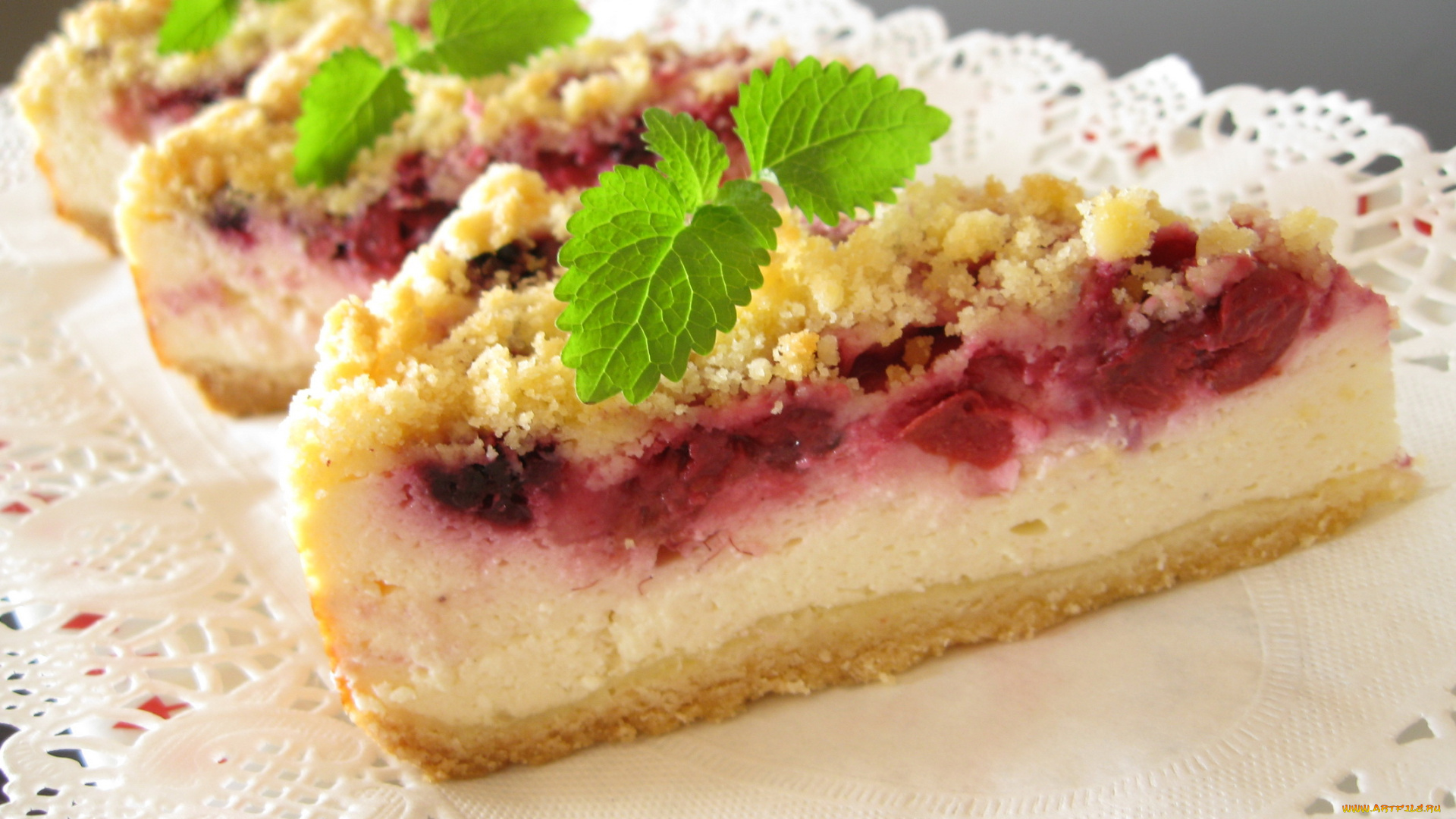 автор, varvarra, еда, пироги, мята, пирожные, салфетка