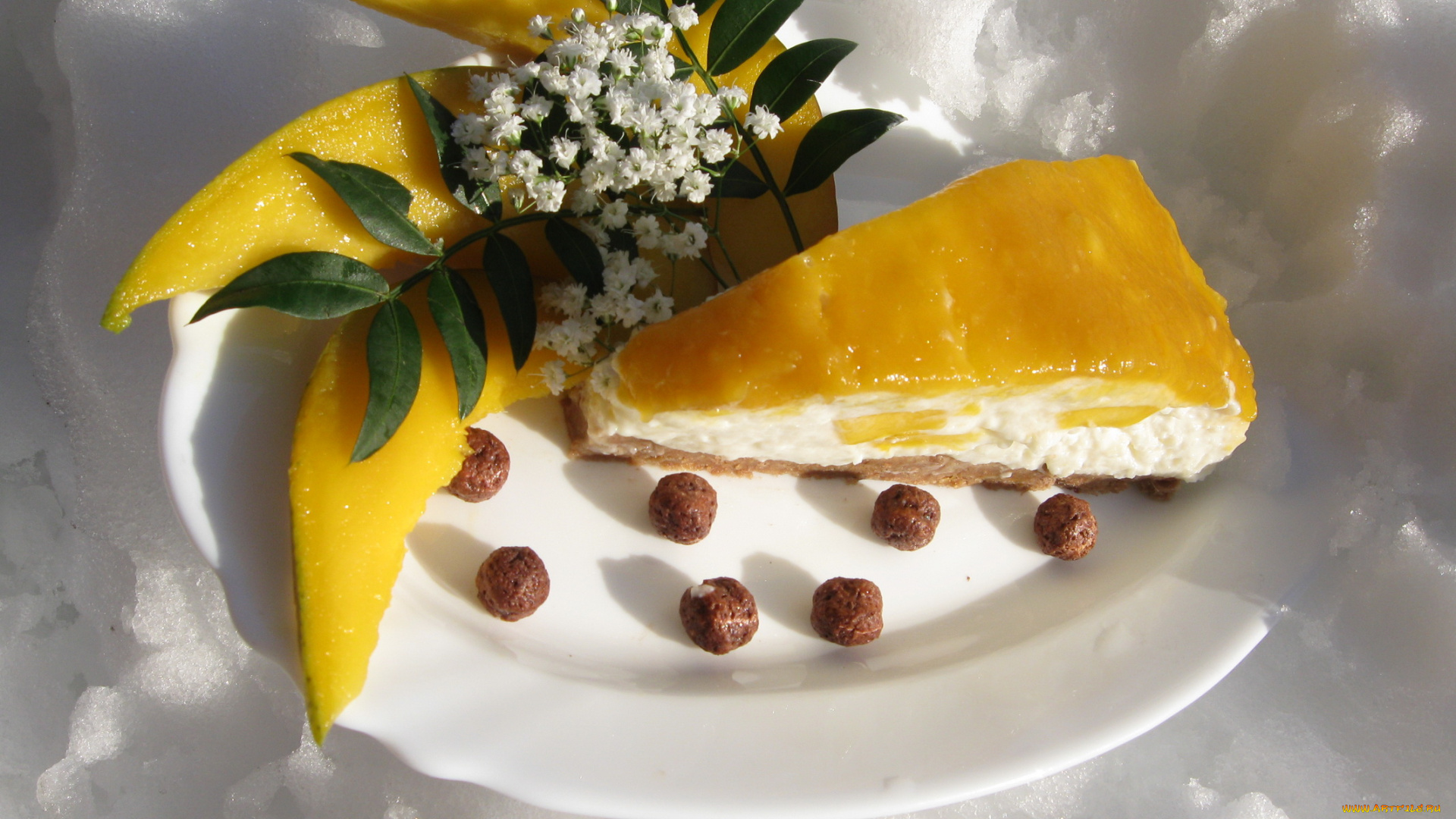 автор, varvarra, еда, пирожные, кексы, печенье, пирожное, ломтики, манго