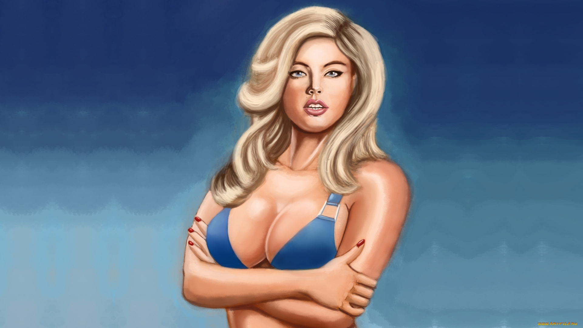 рисованные, люди, kate, upton