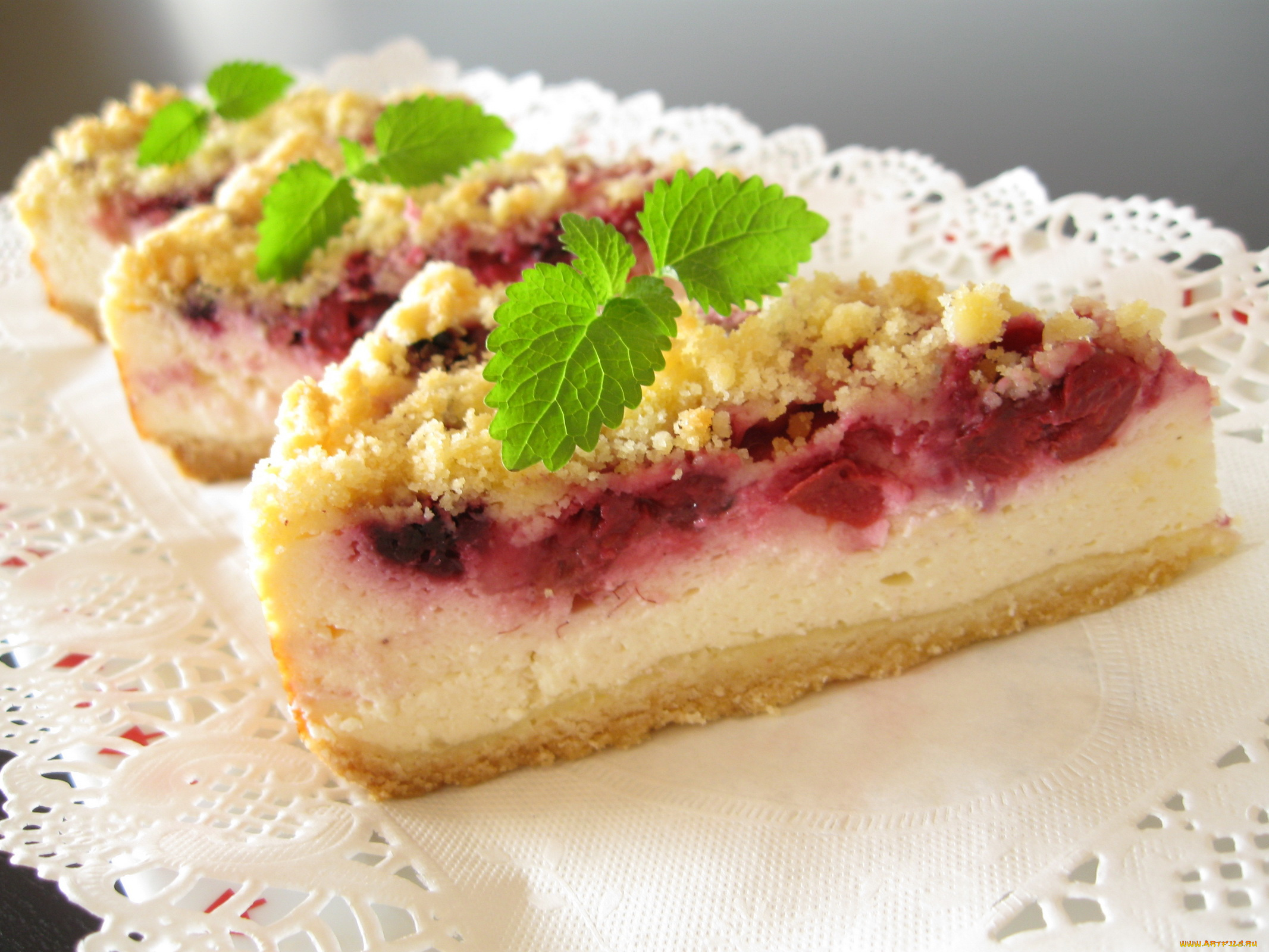 автор, varvarra, еда, пироги, мята, пирожные, салфетка