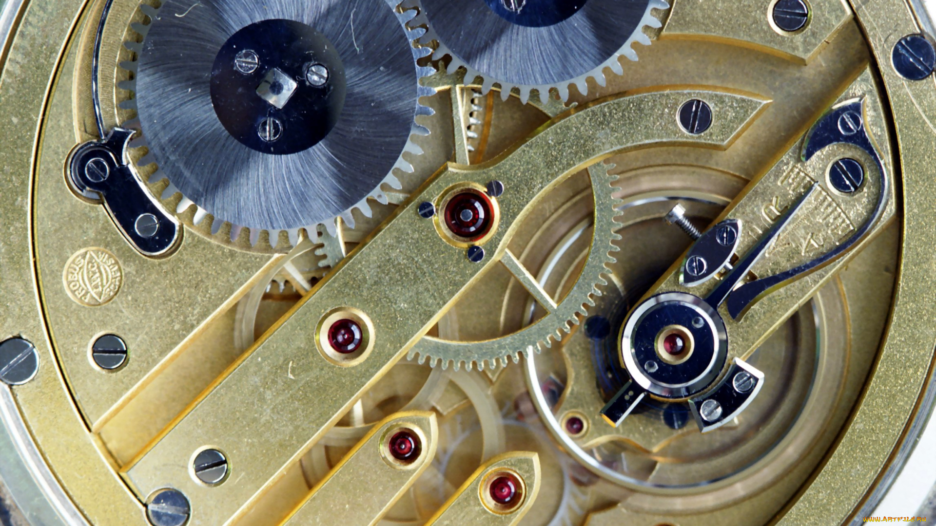 разное, Часы, часовые, механизмы, шестеренки, часы, золотые, камни, механизм