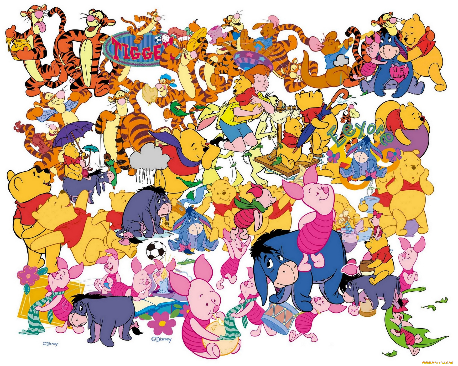 мультфильмы, winnie, the, pooh, дисней