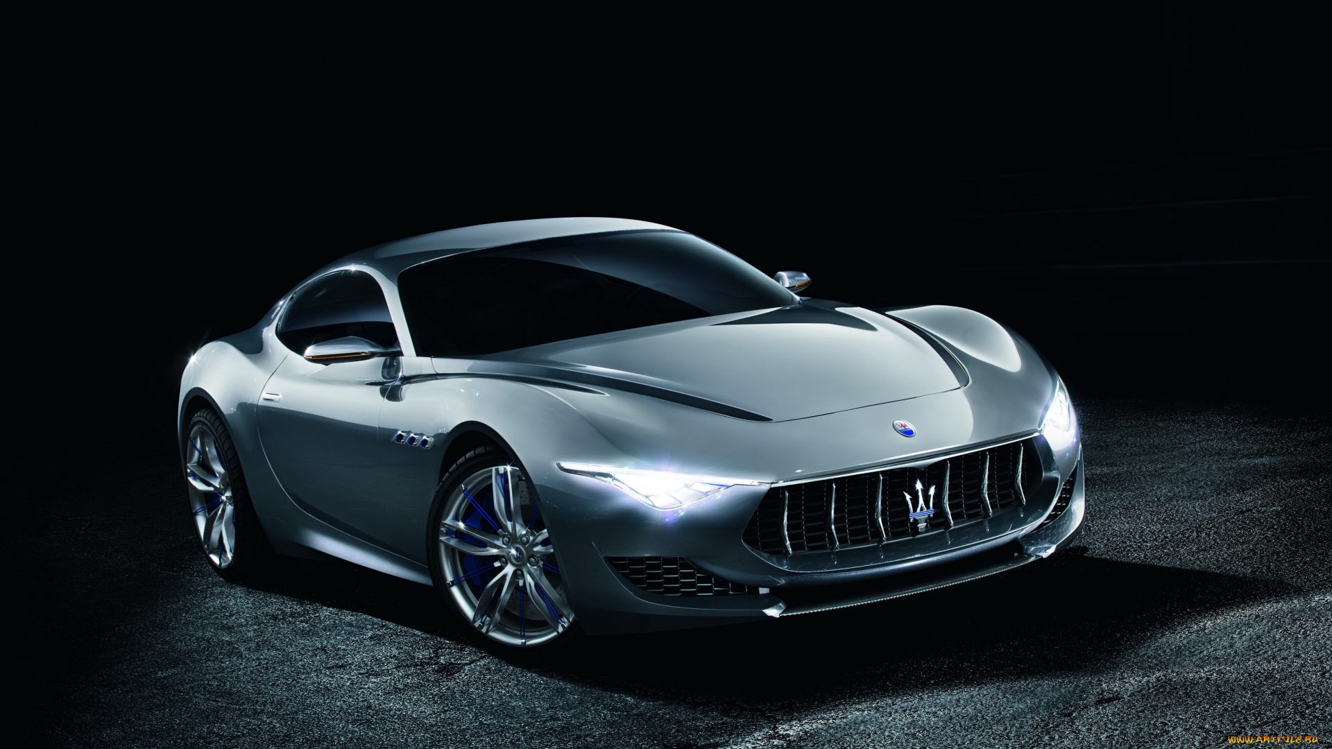 2014, maserati, alfieri, автомобили, maserati, alfieri, серебрянный