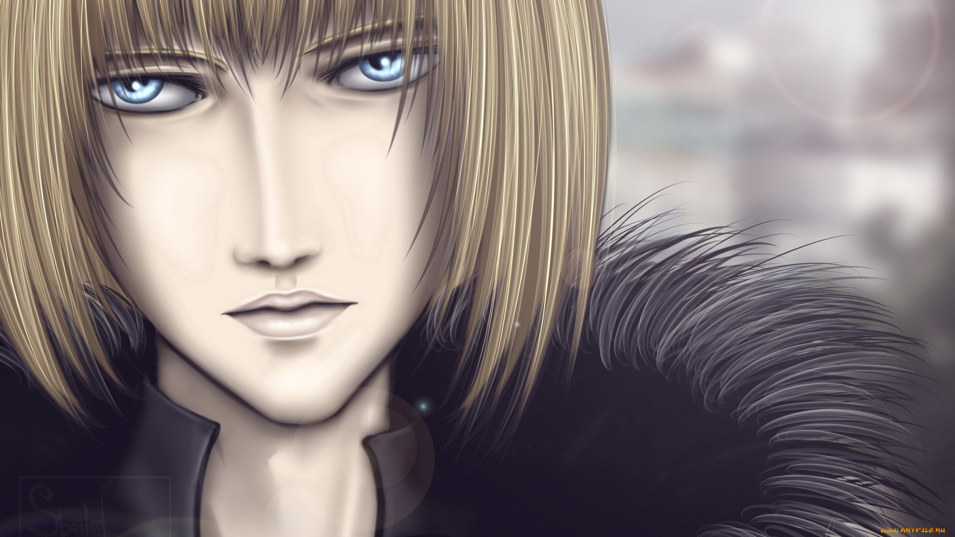 аниме, death, note, капюшон, мех, лицо, парень, смерти, тетрадь, арт, блондин, сышик, персонаж