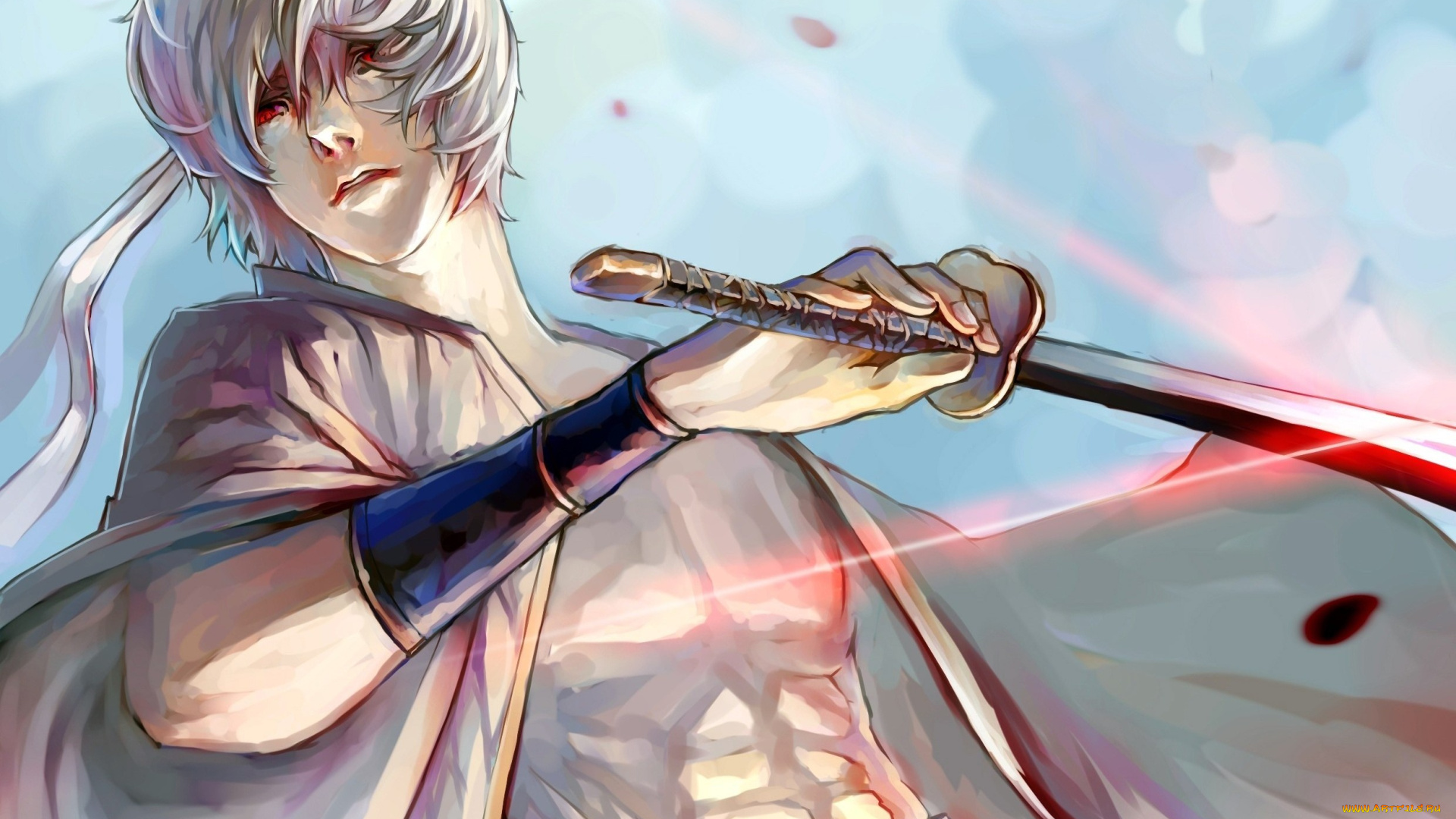 аниме, gintama, sakata, gintoki, гинтоки, саката, арт, парень