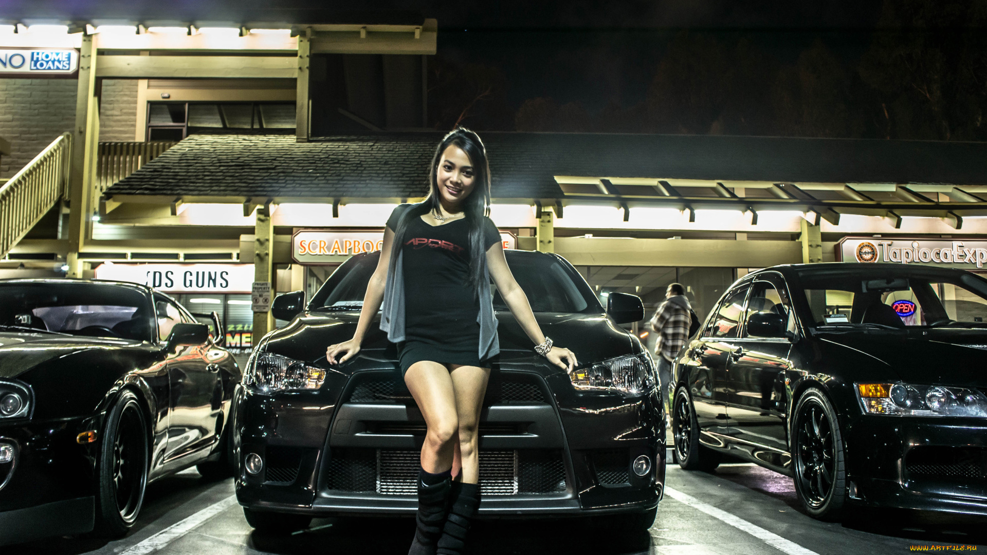 автомобили, авто, с, девушками, lancer