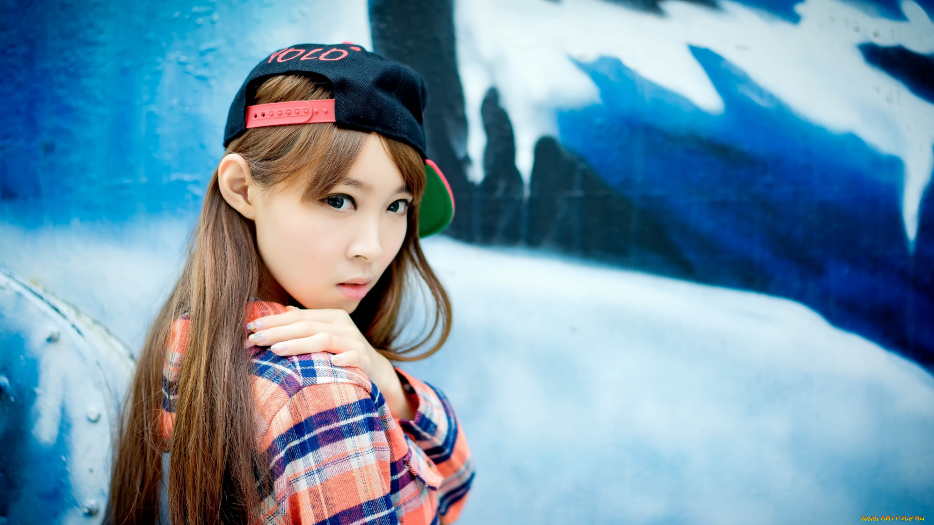 девушки, -unsort, , азиатки, лицо, взгляд