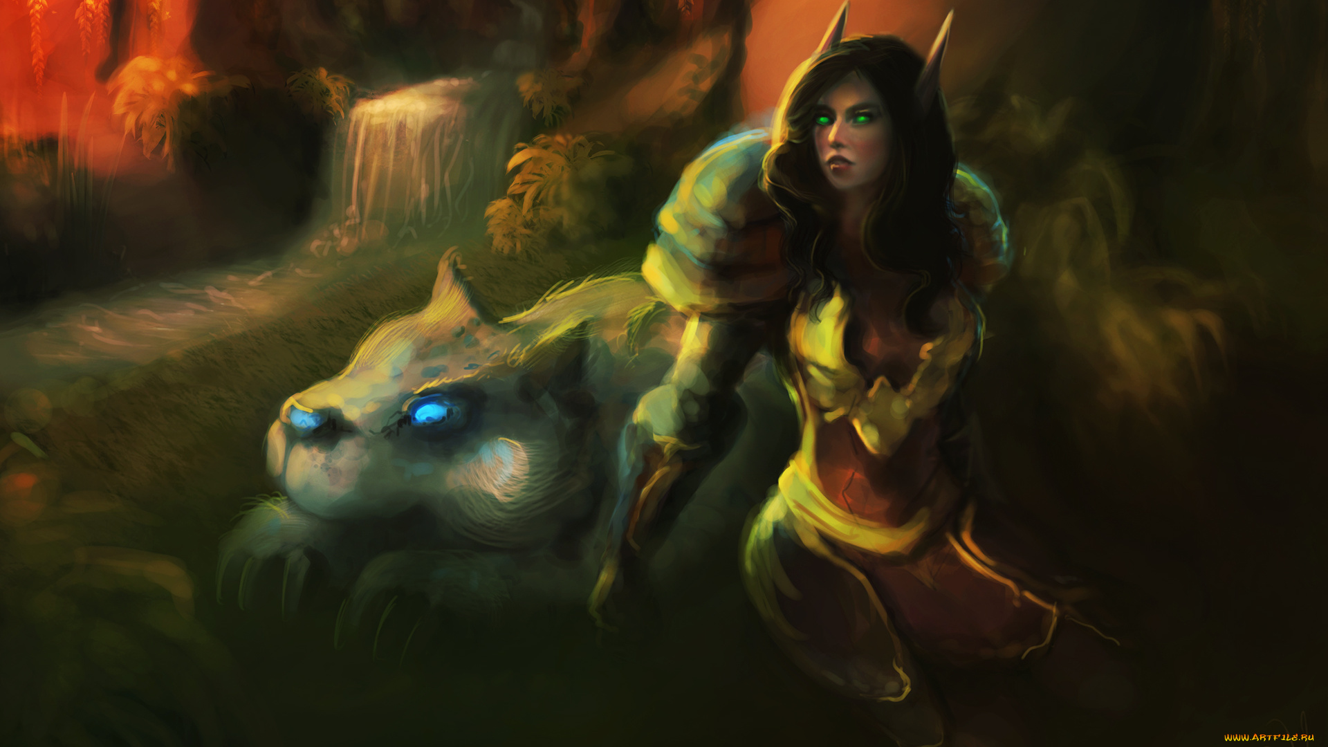 фэнтези, красавицы, и, чудовища, когти