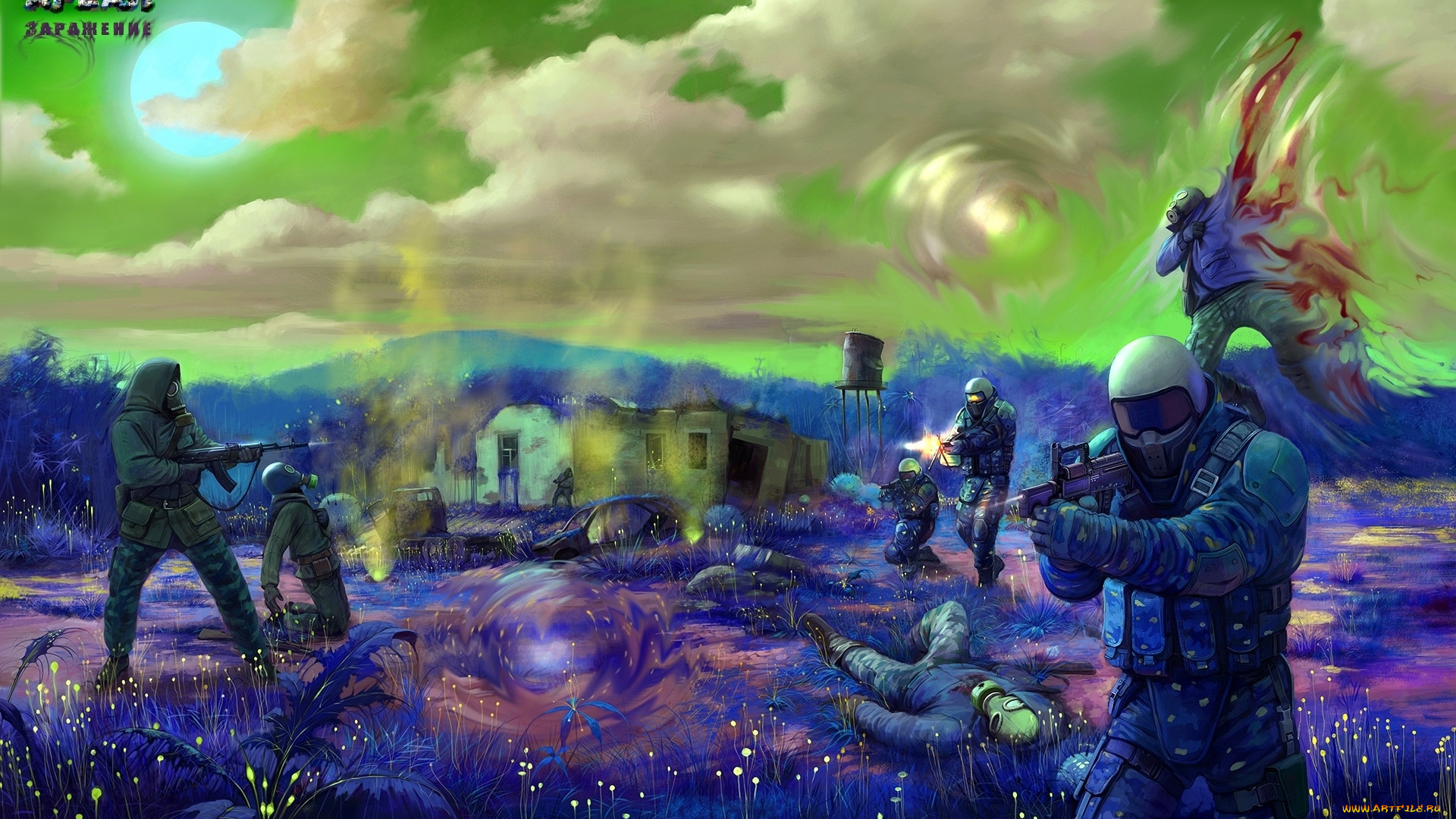 фэнтези, люди, солдаты, будущее, мир, иной, битва